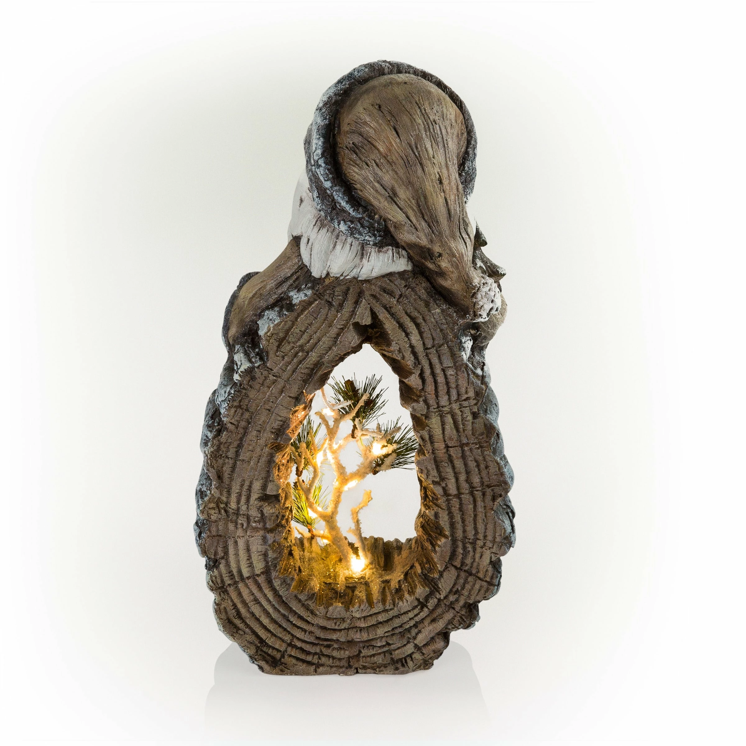 Budget π₯ Alpine Corporation 21"H Indoor/Outdoor π
Christmas Statue With Carved Wood Look And LED Lights White β¨ - Image 10