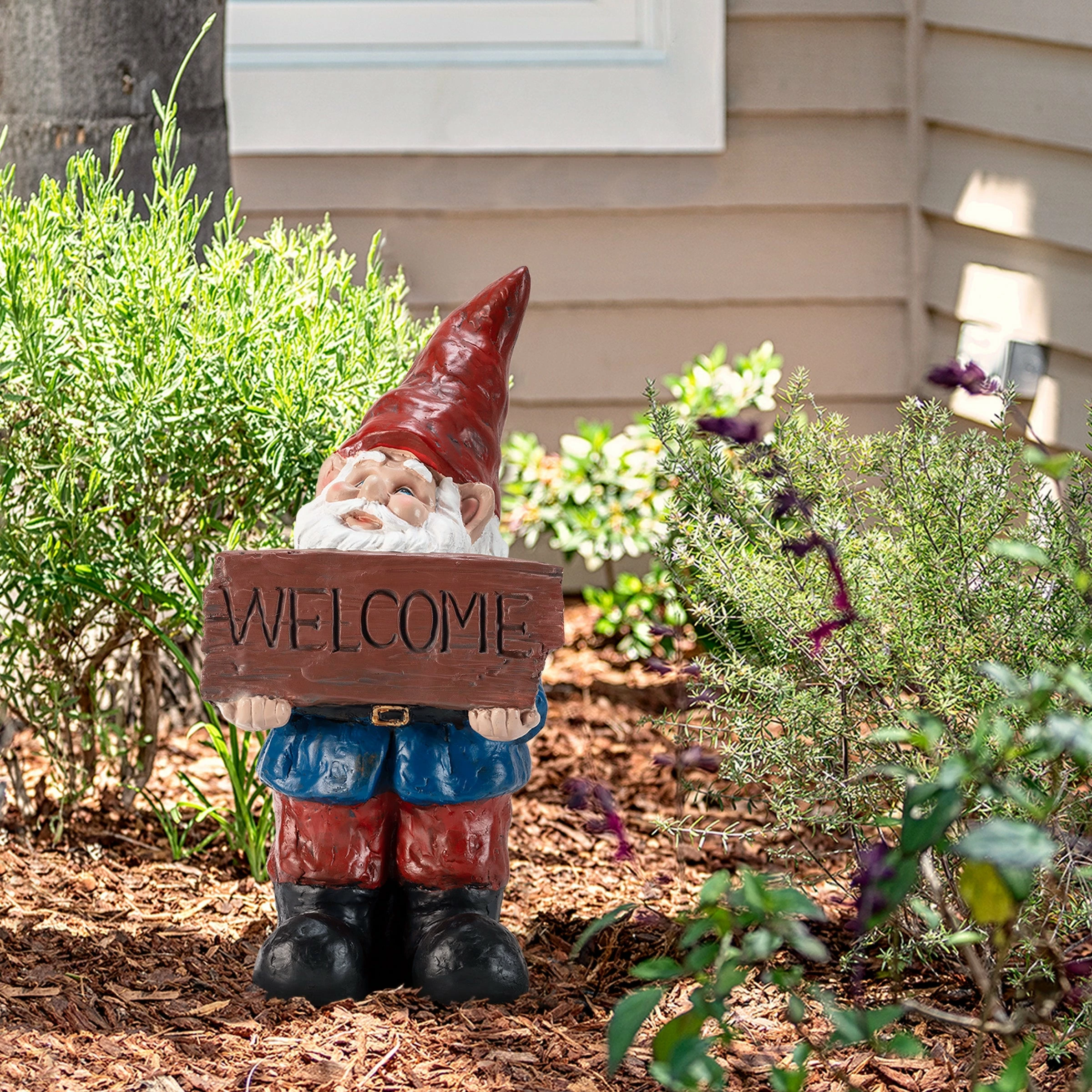 Outlet 🎉 Alpine Corporation 22" Tall Outdoor Garden Gnome Yard Statue Decoration Multi 🔥 14 Outlet 🎉 Alpine Corporation 22" Tall Outdoor Garden Gnome Yard Statue Decoration Multi 🔥 - Image 12