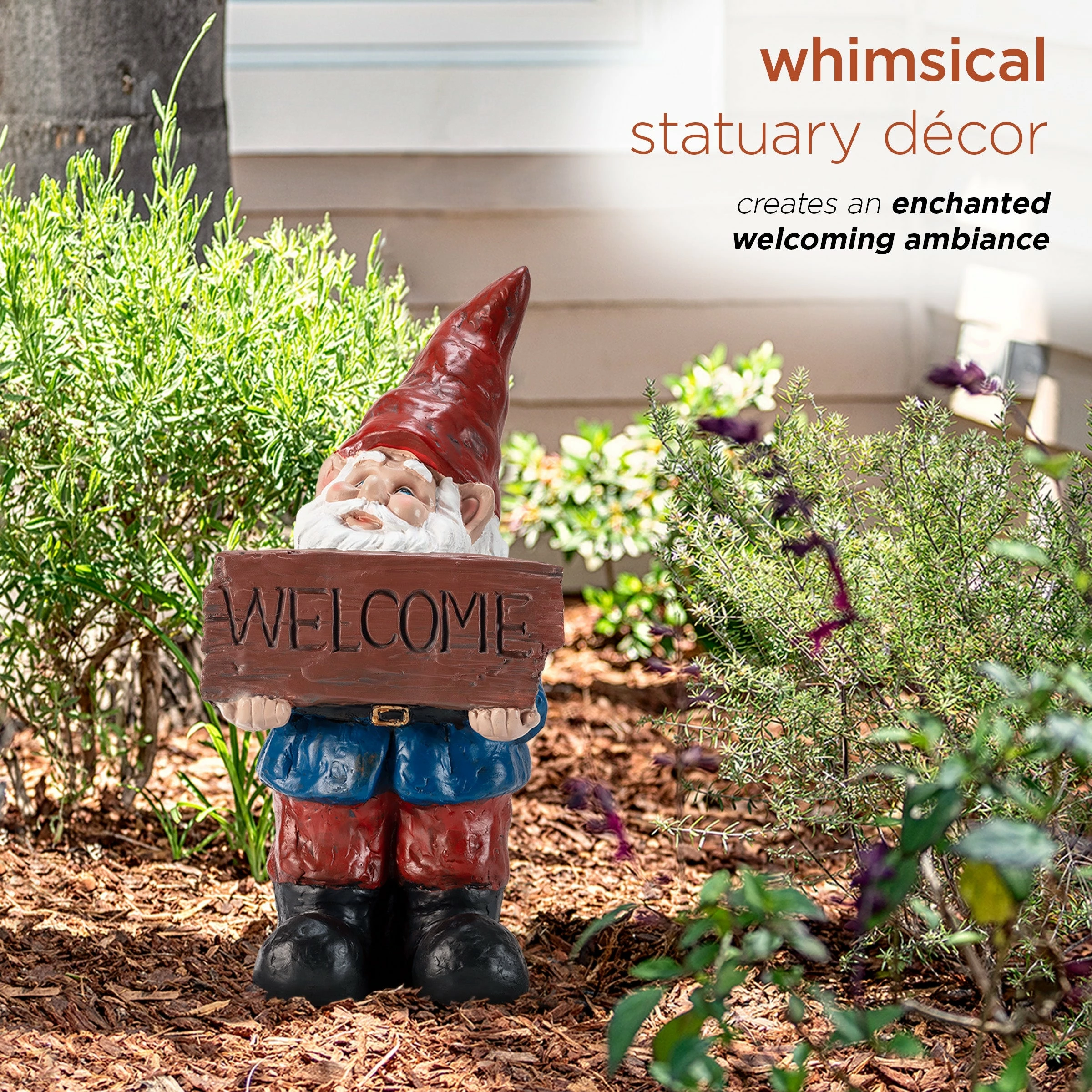Outlet 🎉 Alpine Corporation 22" Tall Outdoor Garden Gnome Yard Statue Decoration Multi 🔥 17 Outlet 🎉 Alpine Corporation 22" Tall Outdoor Garden Gnome Yard Statue Decoration Multi 🔥 - Image 15