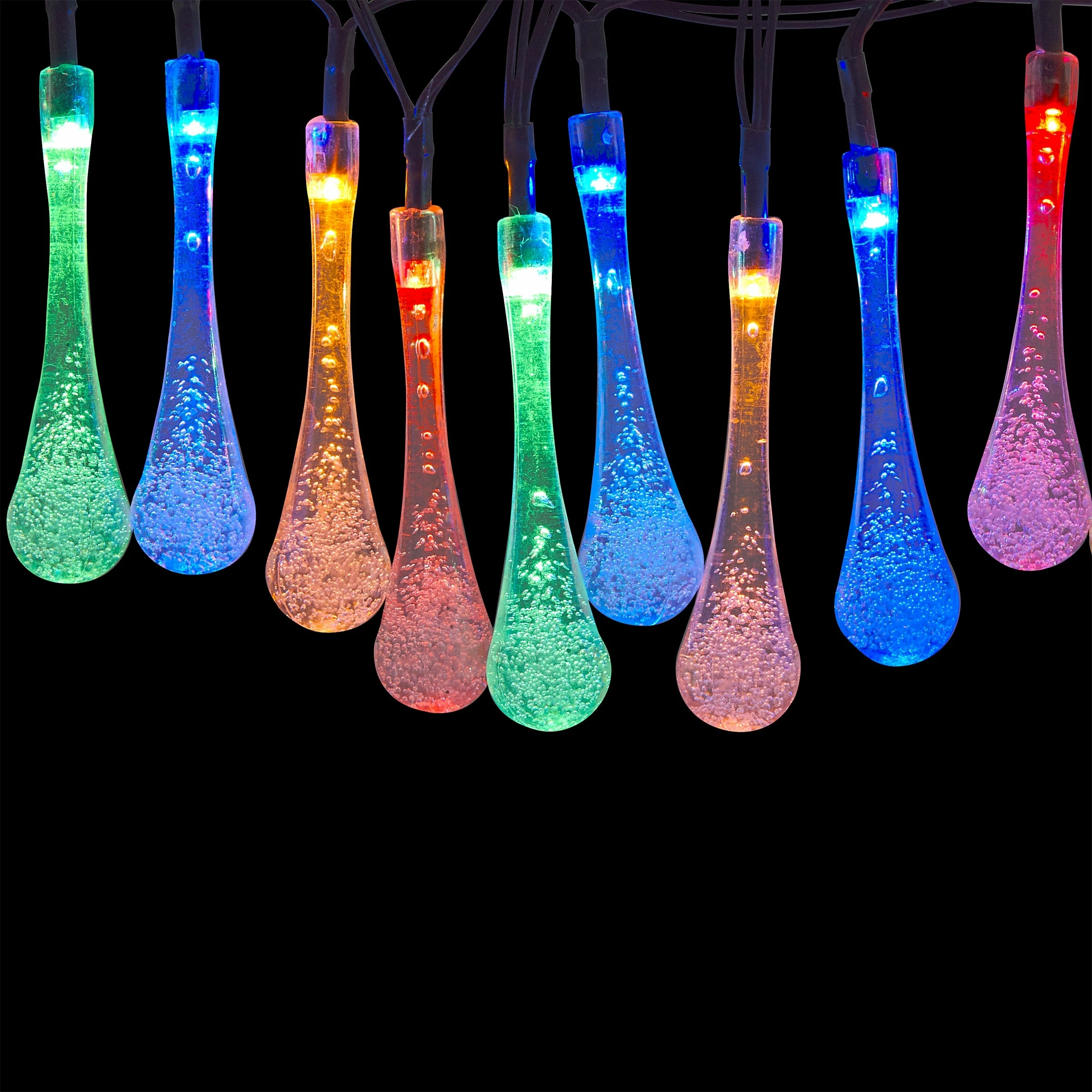 Cheap ๐ Alpine Corporation 228" 19' Long Solar Powered Multi-Color Dual Function Teardrop String Lights (Set Of 2) ๐งจ - Image 8