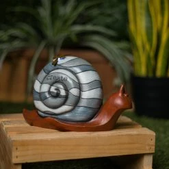 Best Sale π― Alpine Corporation "Create" Snail Statue With Solar-Powered LED Light β€οΈ