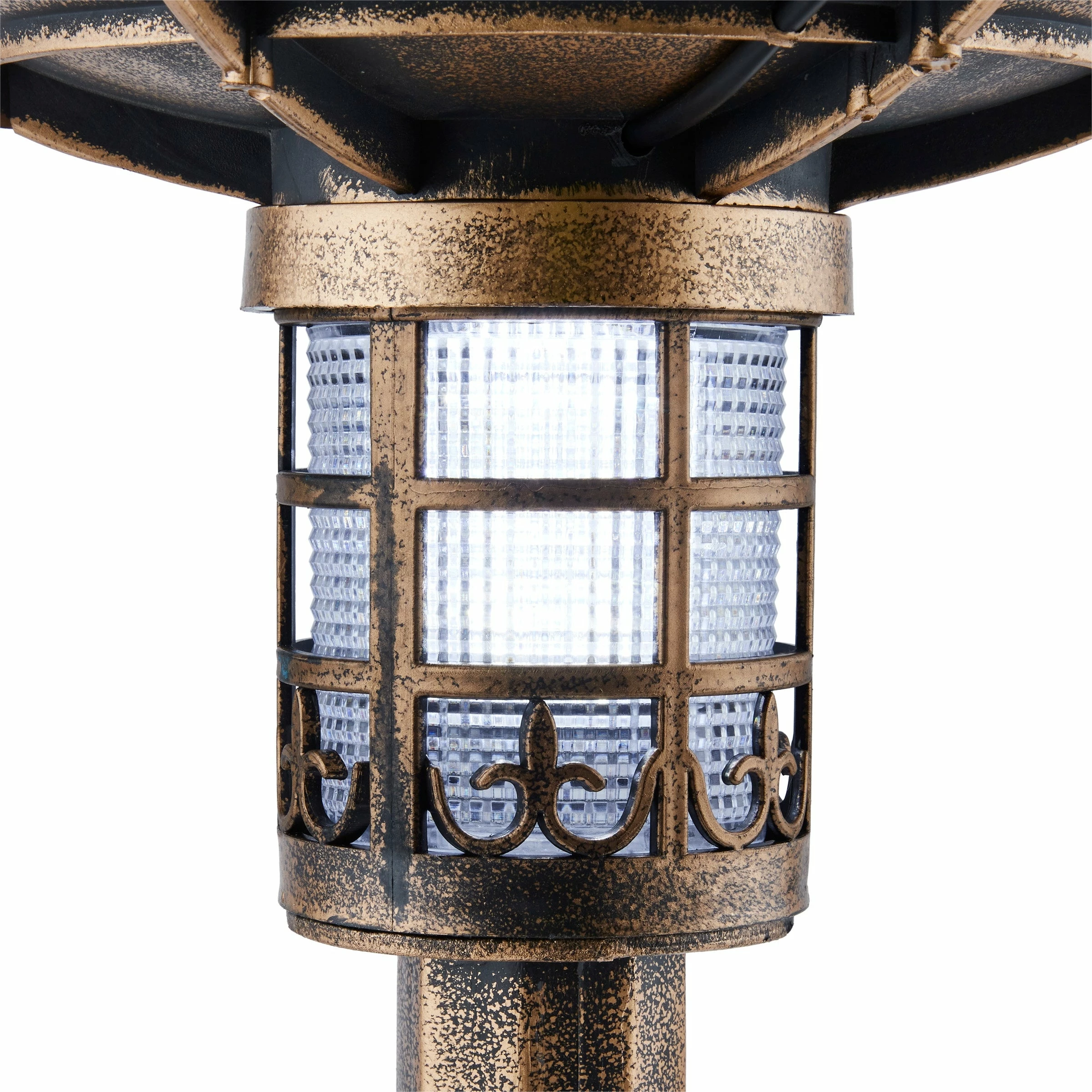 Budget π Alpine Corporation 29"H Outdoor Pedestal Birdbath With Planter Base And Solar-Powered LED Lights, Bronze 𧨠- Image 10