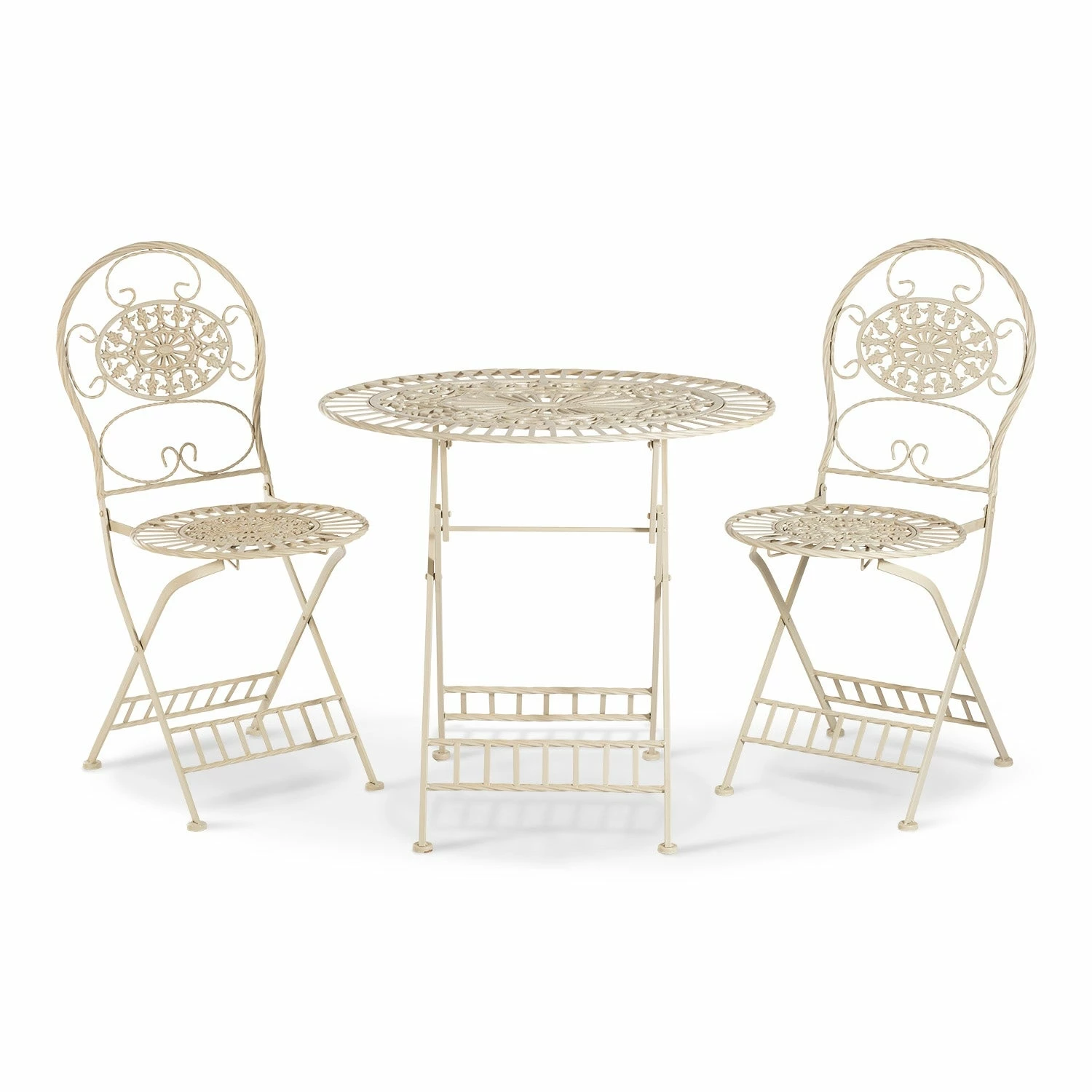 Top 10 π Alpine Corporation Indoor/Outdoor 3-Piece Bistro Set Folding Table And Chairs Patio Seating, White π€© - Image 2