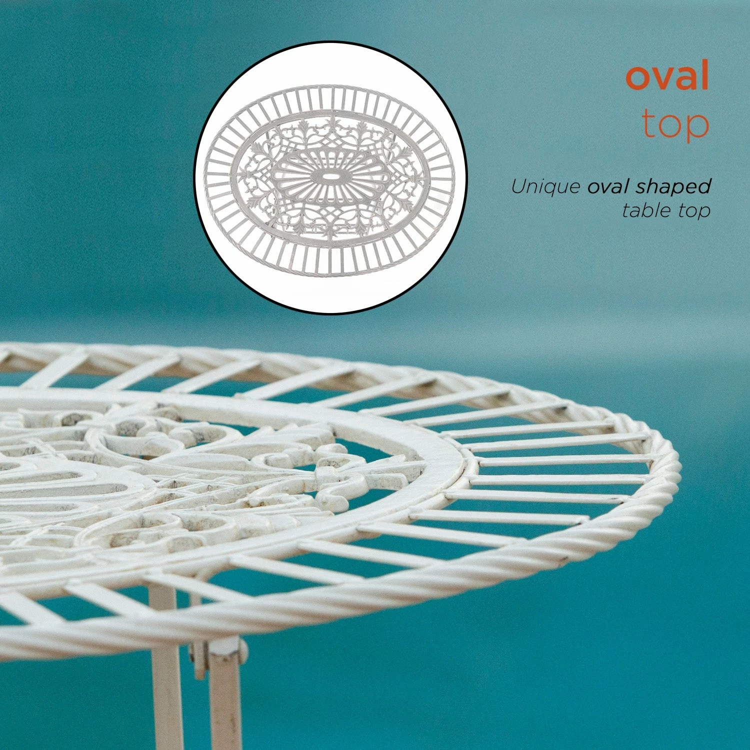 Top 10 π Alpine Corporation Indoor/Outdoor 3-Piece Bistro Set Folding Table And Chairs Patio Seating, White π€© - Image 4