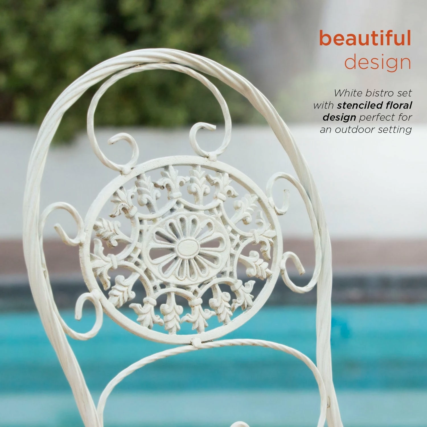 Top 10 π Alpine Corporation Indoor/Outdoor 3-Piece Bistro Set Folding Table And Chairs Patio Seating, White π€© - Image 5