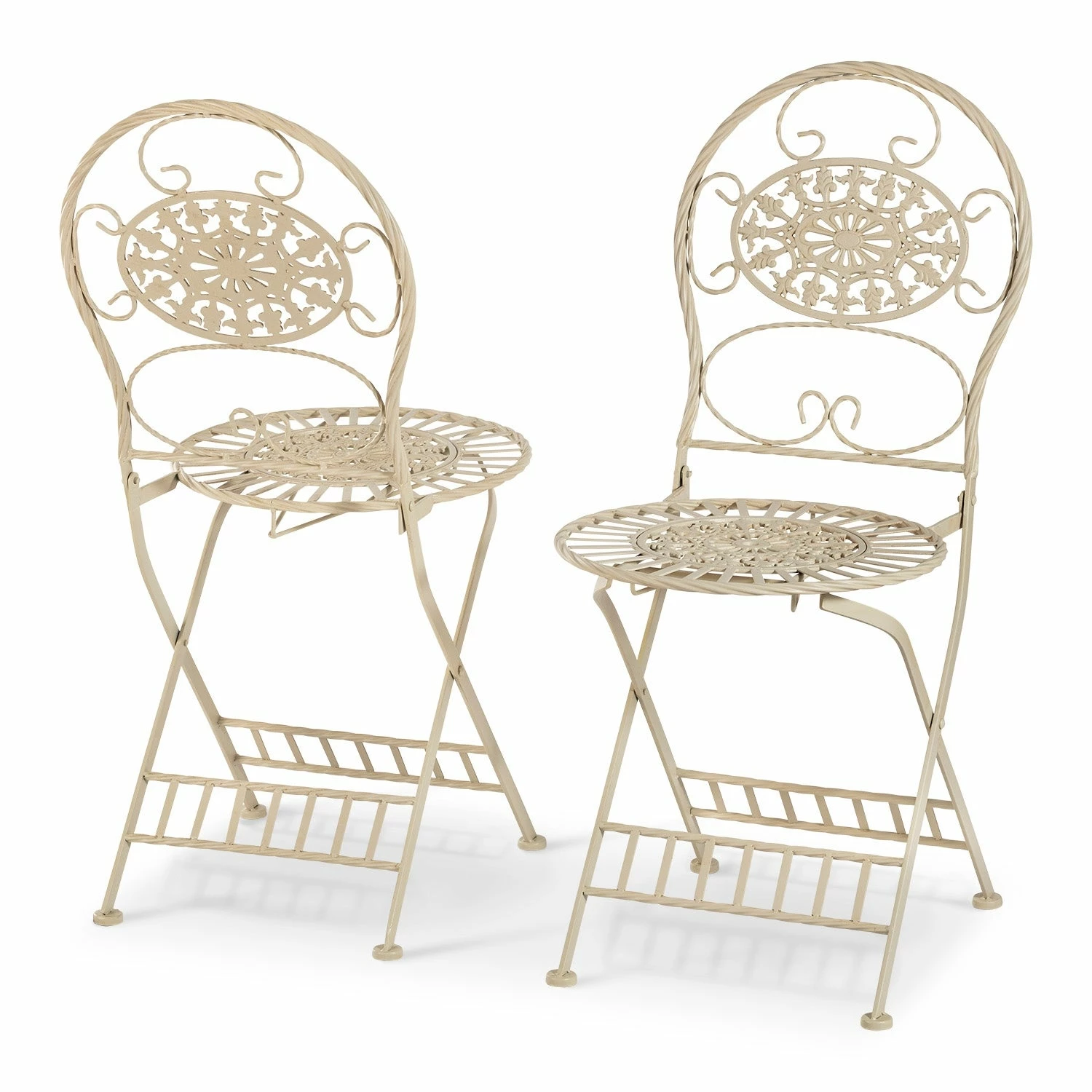 Top 10 π Alpine Corporation Indoor/Outdoor 3-Piece Bistro Set Folding Table And Chairs Patio Seating, White π€© - Image 6