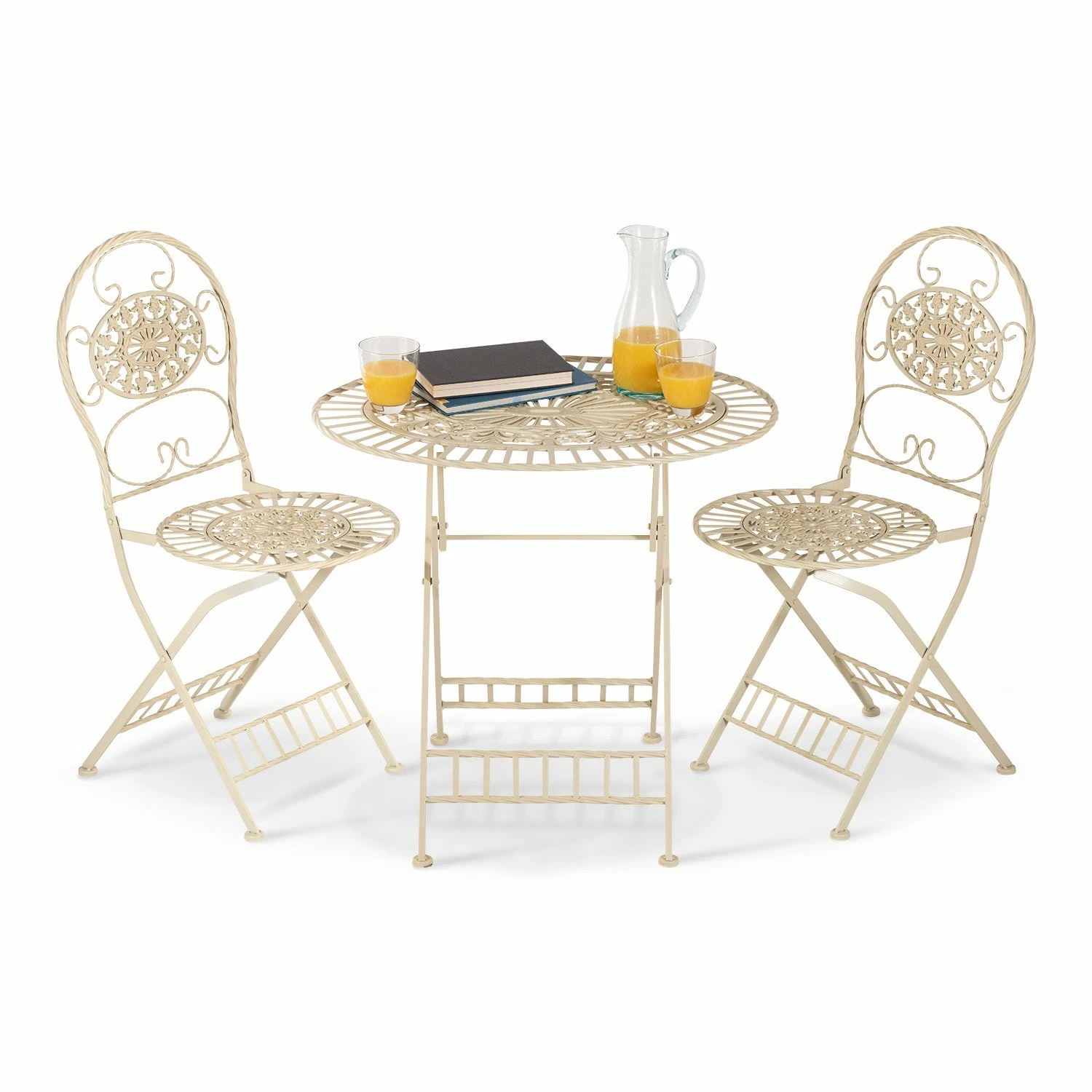 Top 10 π Alpine Corporation Indoor/Outdoor 3-Piece Bistro Set Folding Table And Chairs Patio Seating, White π€© - Image 7