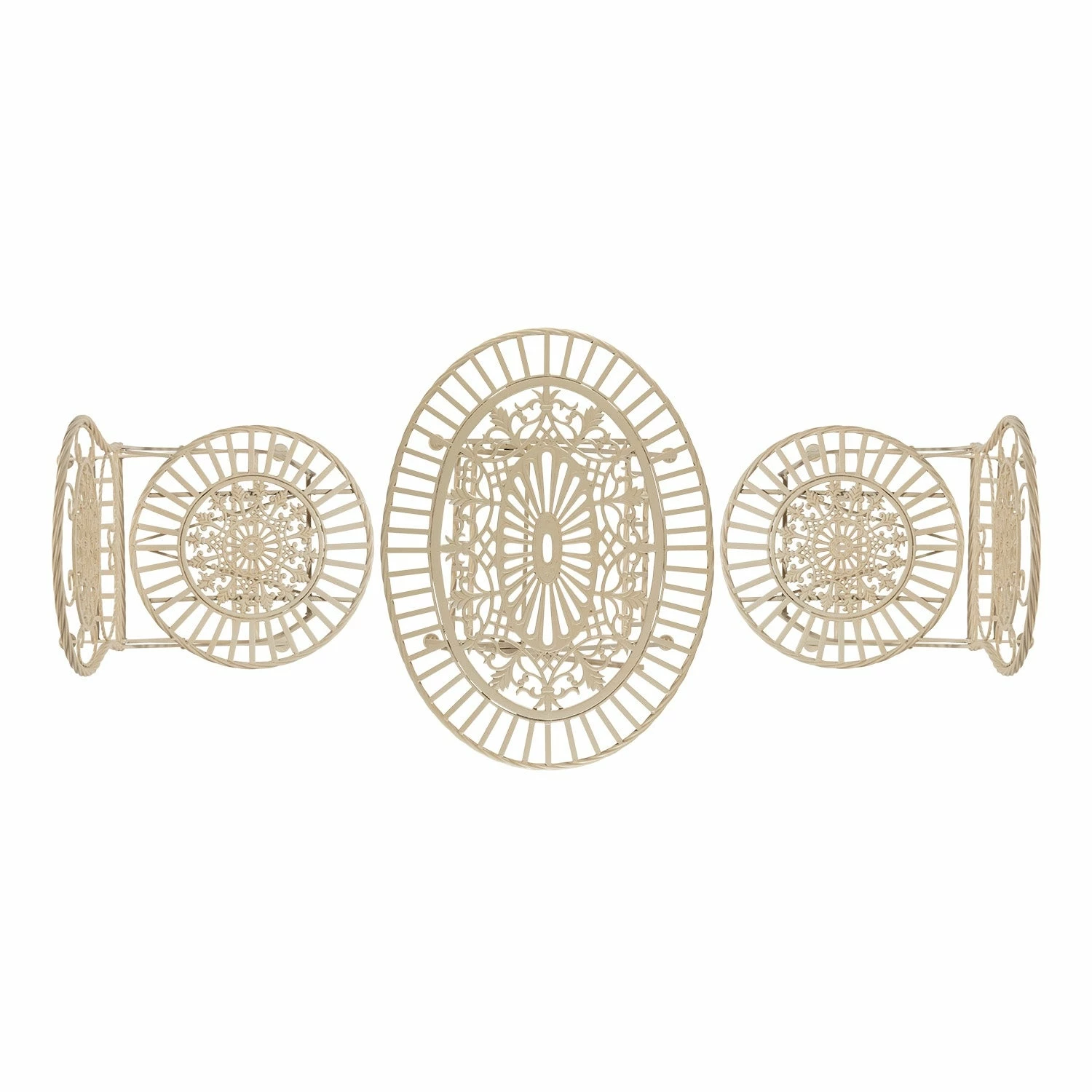 Top 10 π Alpine Corporation Indoor/Outdoor 3-Piece Bistro Set Folding Table And Chairs Patio Seating, White π€© - Image 8