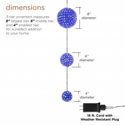 Cheapest β Alpine Corporation 3-Tier Indoor/Outdoor Hanging π Christmas Ornaments With Chasing LED Lights β¨ 16 Cheapest β Alpine Corporation 3-Tier Indoor/Outdoor Hanging π Christmas Ornaments With Chasing LED Lights β¨ -Alpine Corporation Sales Alpine Corporation 3 Tier Christmas Ornament with LED Lights 1