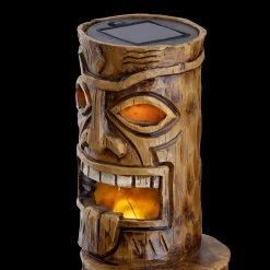 Buy π Alpine Corporation 19" Tall Outdoor 3-Tier Tiki Totem Statue With Solar LED Lights Yard Decoration - 3 TIER π 18 Buy π Alpine Corporation 19" Tall Outdoor 3-Tier Tiki Totem Statue With Solar LED Lights Yard Decoration - 3 TIER π -Alpine Corporation Sales Alpine Corporation 3 Tier Tiki Totem Statue with Solar LED Lights 7