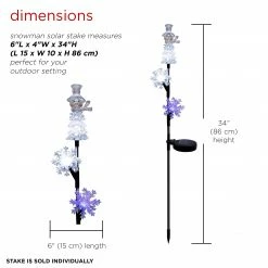 Buy π Alpine Corporation 33"H Outdoor Solar Snowman And Snowflakes Garden Stake With LED Lights β 15 Buy π Alpine Corporation 33"H Outdoor Solar Snowman And Snowflakes Garden Stake With LED Lights β -Alpine Corporation Sales Alpine Corporation 3322H Outdoor Solar Snowman and Snowflakes Garden Stake with LED Lights 1