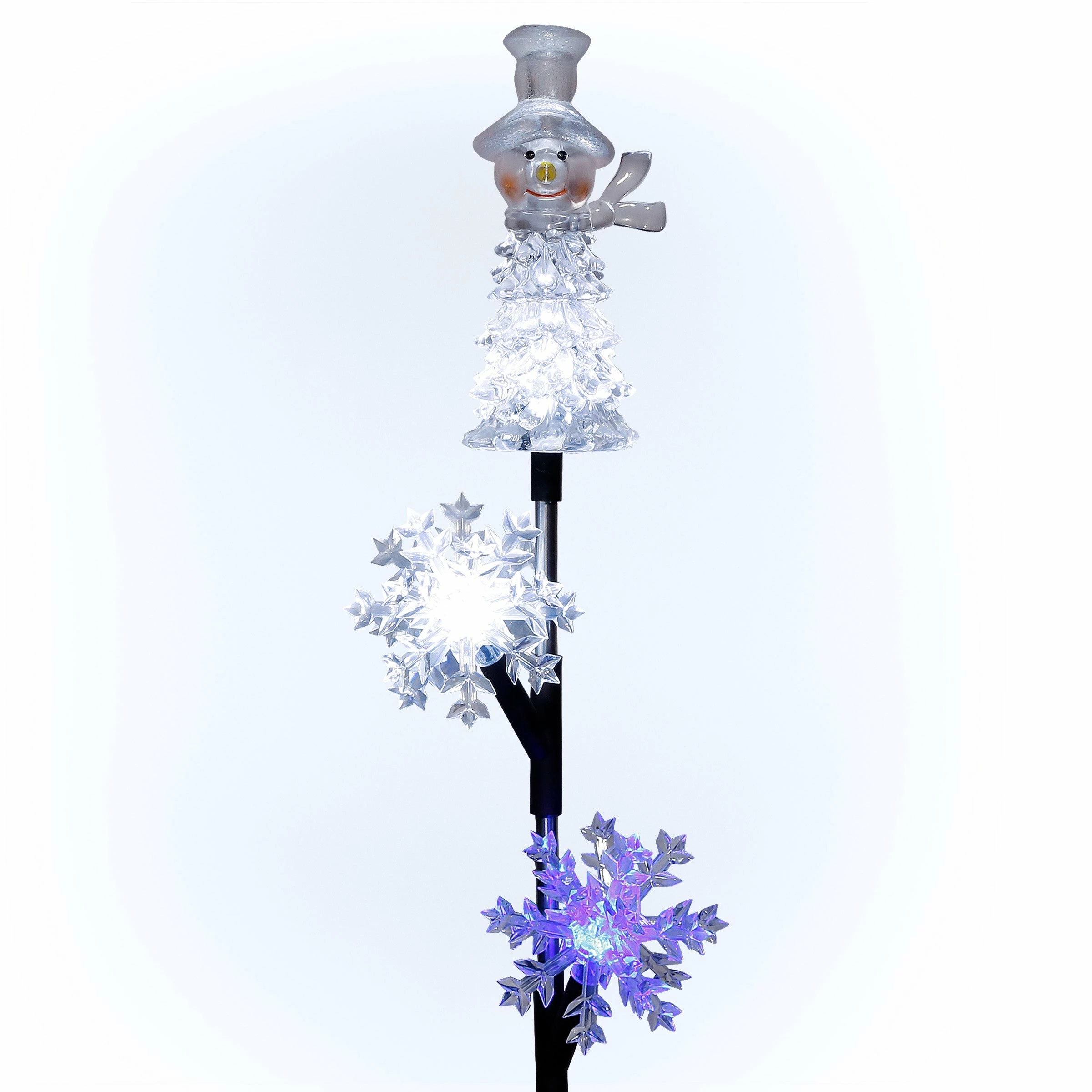 Buy π Alpine Corporation 33"H Outdoor Solar Snowman And Snowflakes Garden Stake With LED Lights β 11 Buy π Alpine Corporation 33"H Outdoor Solar Snowman And Snowflakes Garden Stake With LED Lights β - Image 9