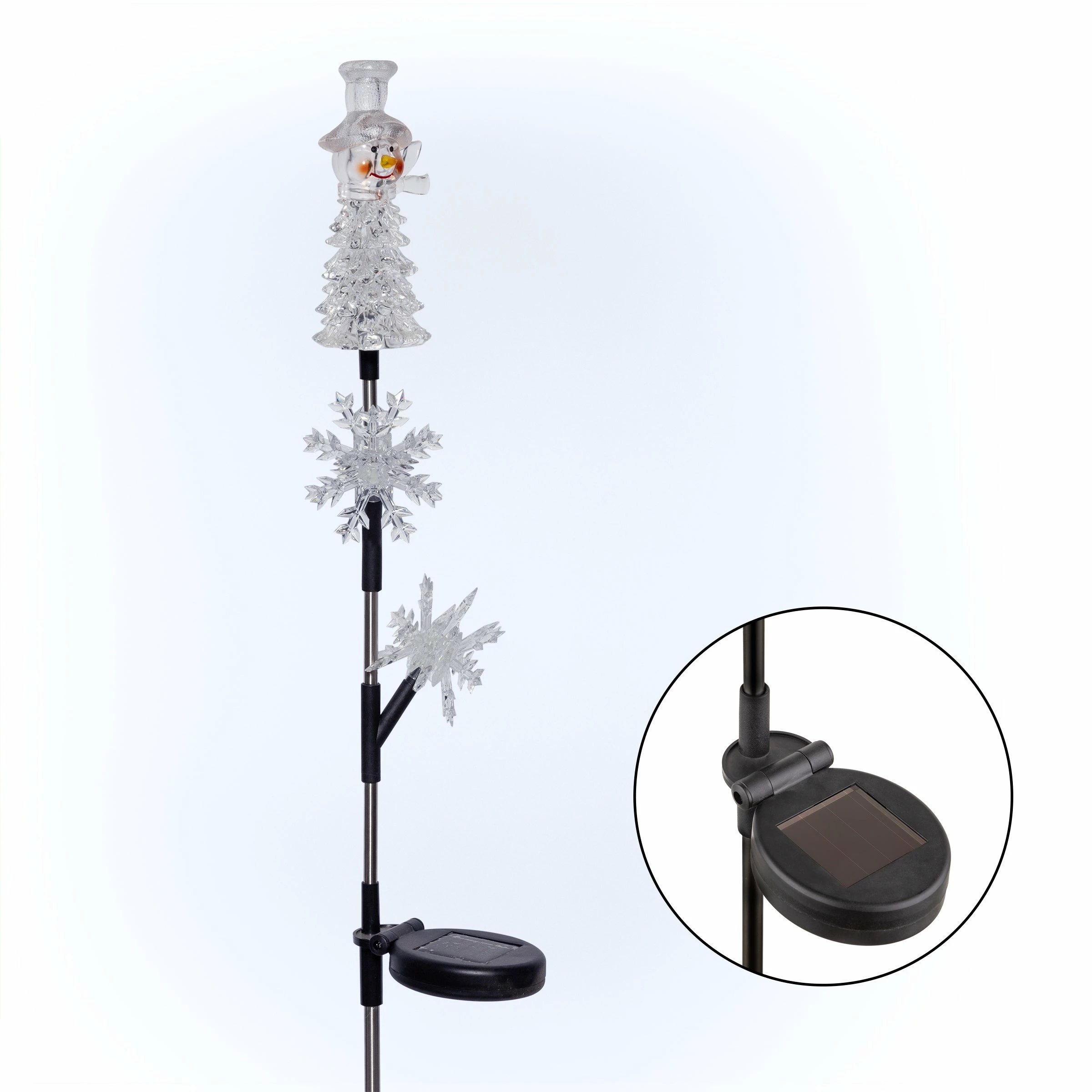 Buy π Alpine Corporation 33"H Outdoor Solar Snowman And Snowflakes Garden Stake With LED Lights β 13 Buy π Alpine Corporation 33"H Outdoor Solar Snowman And Snowflakes Garden Stake With LED Lights β - Image 11