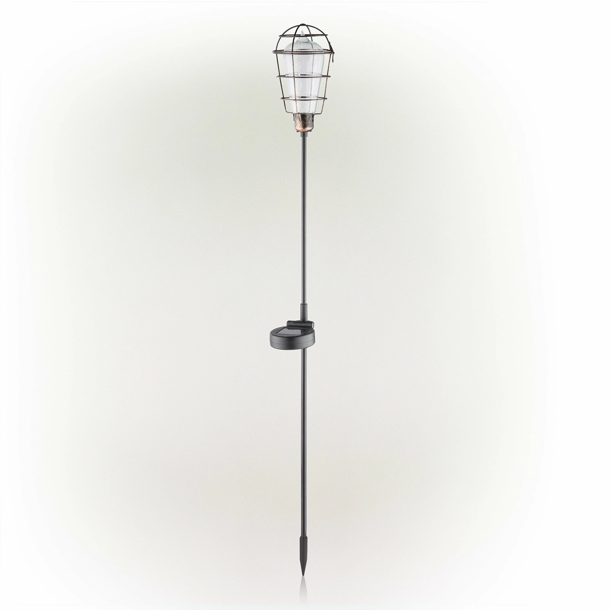 Best Pirce π Alpine Corporation 34" Tall Outdoor Solar Powered Edison Bulb Garden LED Stake - Set Of 2 π - Image 9