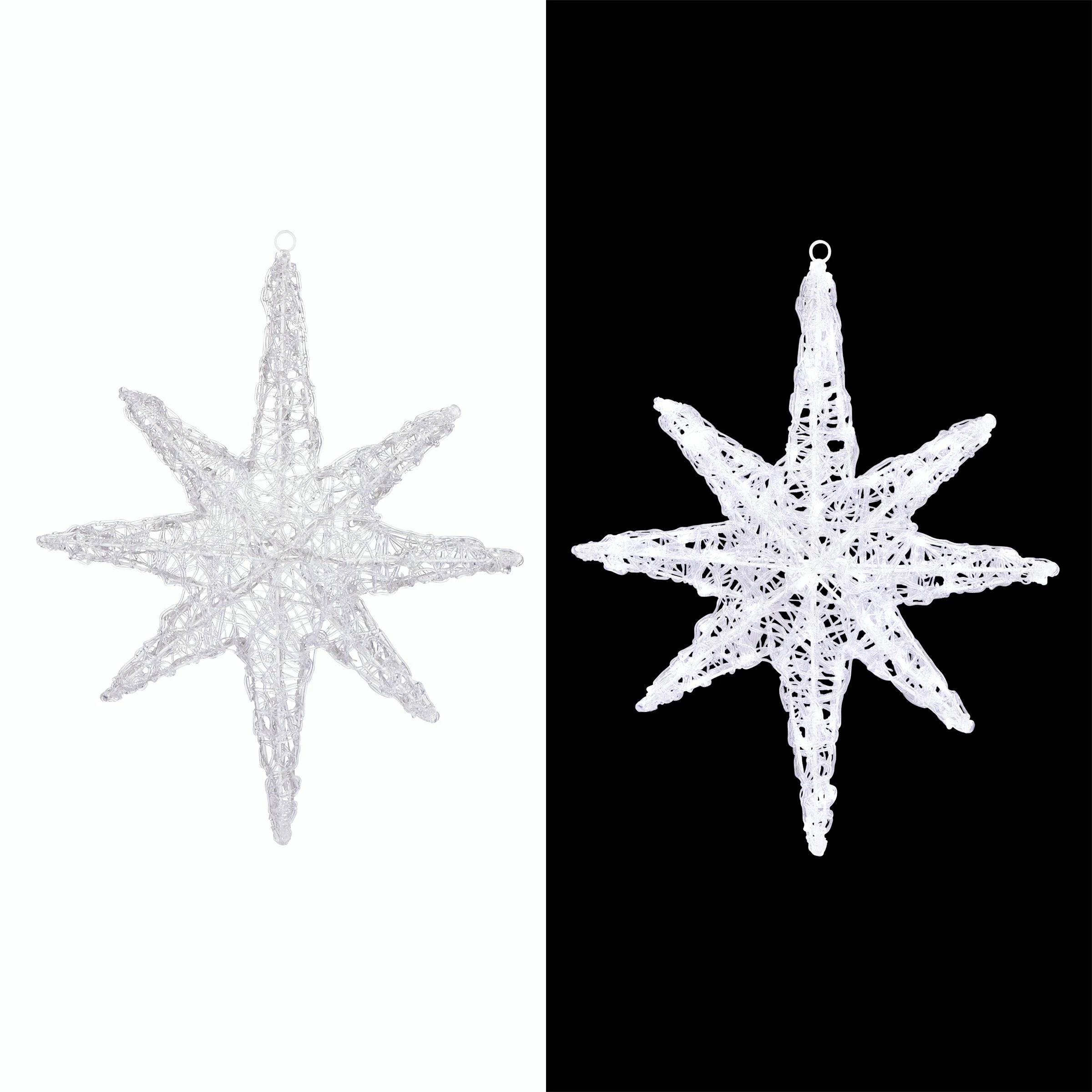 Cheapest π Alpine Corporation 3D Hanging Star π Christmas Decor With LED Lights π - Image 2
