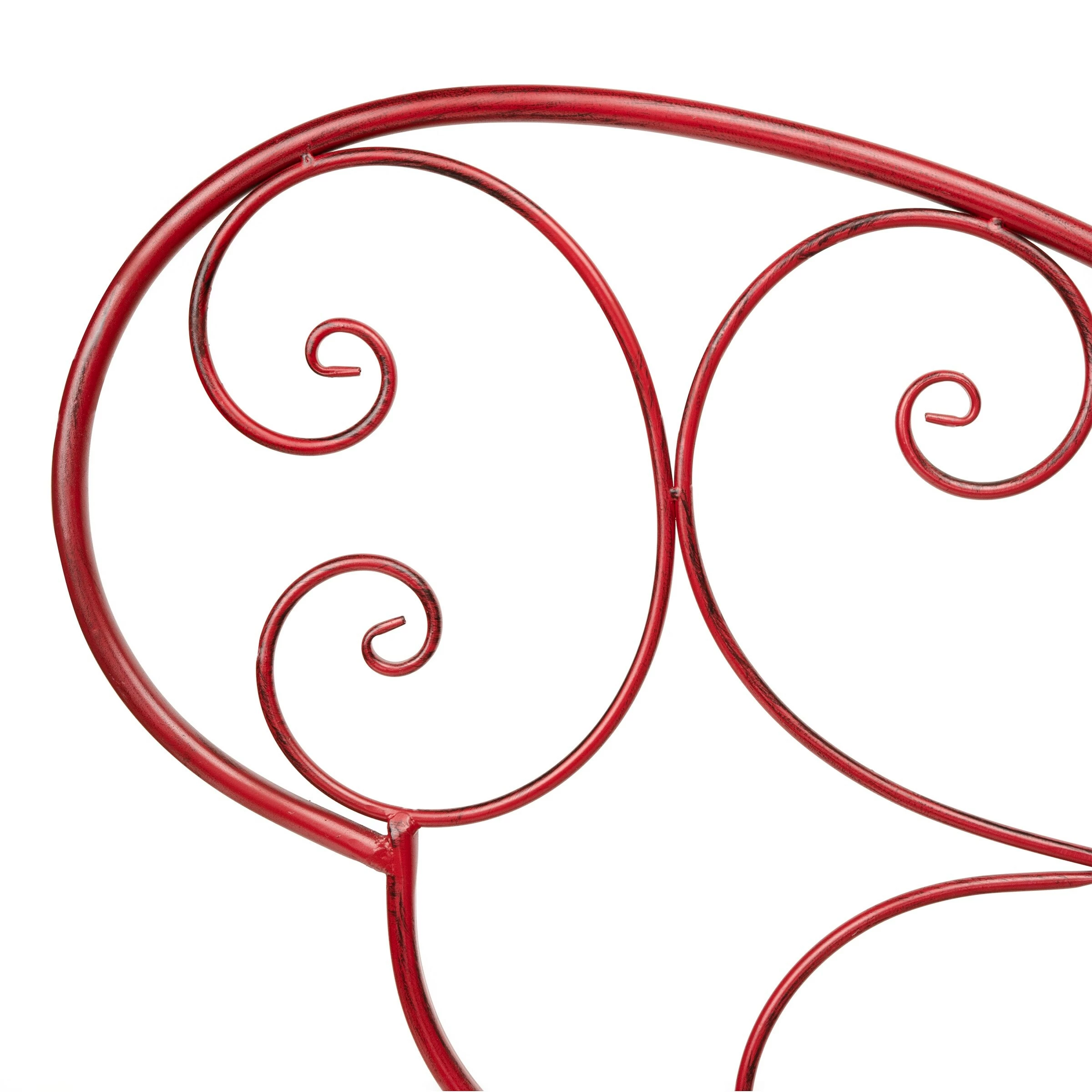 Promo 𧨠Alpine Corporation 62" X 26" Outdoor 2 Person Metal Butterfly Shaped Garden Bench Blue βοΈ - Image 9