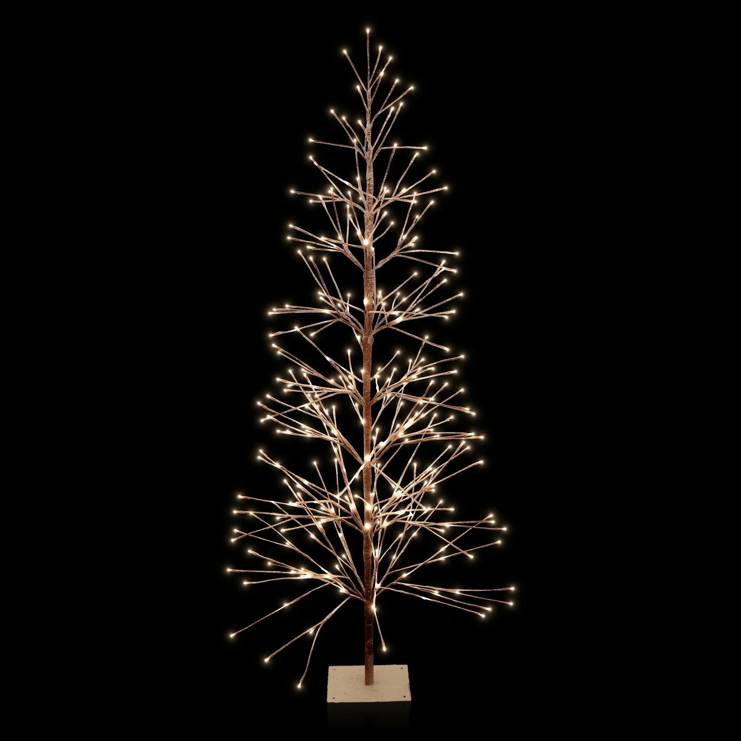 Wholesale β Alpine Corporation 71"H Indoor/Outdoor Artificial Flocked π Christmas Tree With White LED Lights, Brown π - Image 9