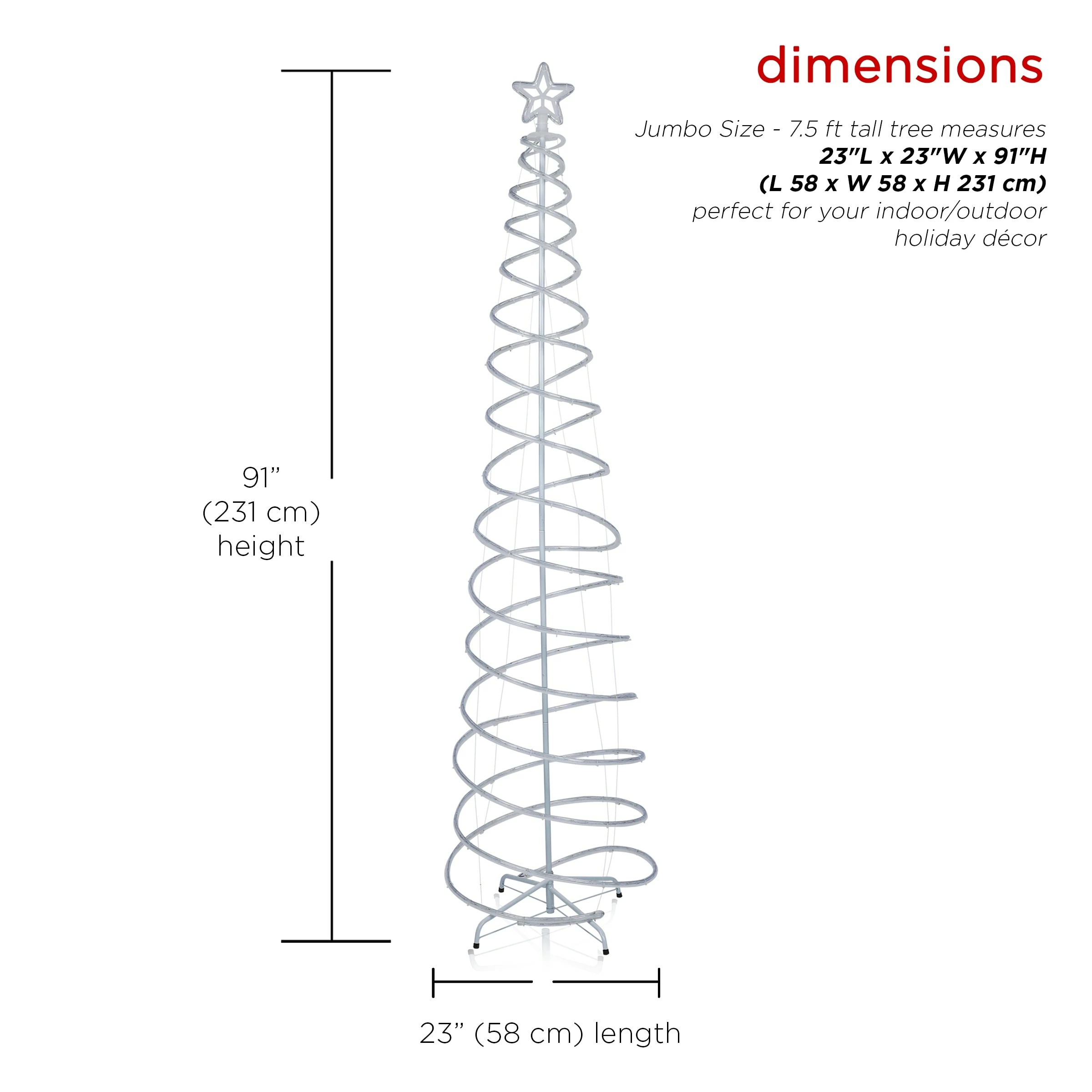 Cheapest π Alpine Corporation 82"H Indoor/Outdoor Artificial Spiral π Christmas Tree With Multi-Color LED Lights π₯ 5 Cheapest π Alpine Corporation 82"H Indoor/Outdoor Artificial Spiral π Christmas Tree With Multi-Color LED Lights π₯ - Image 3