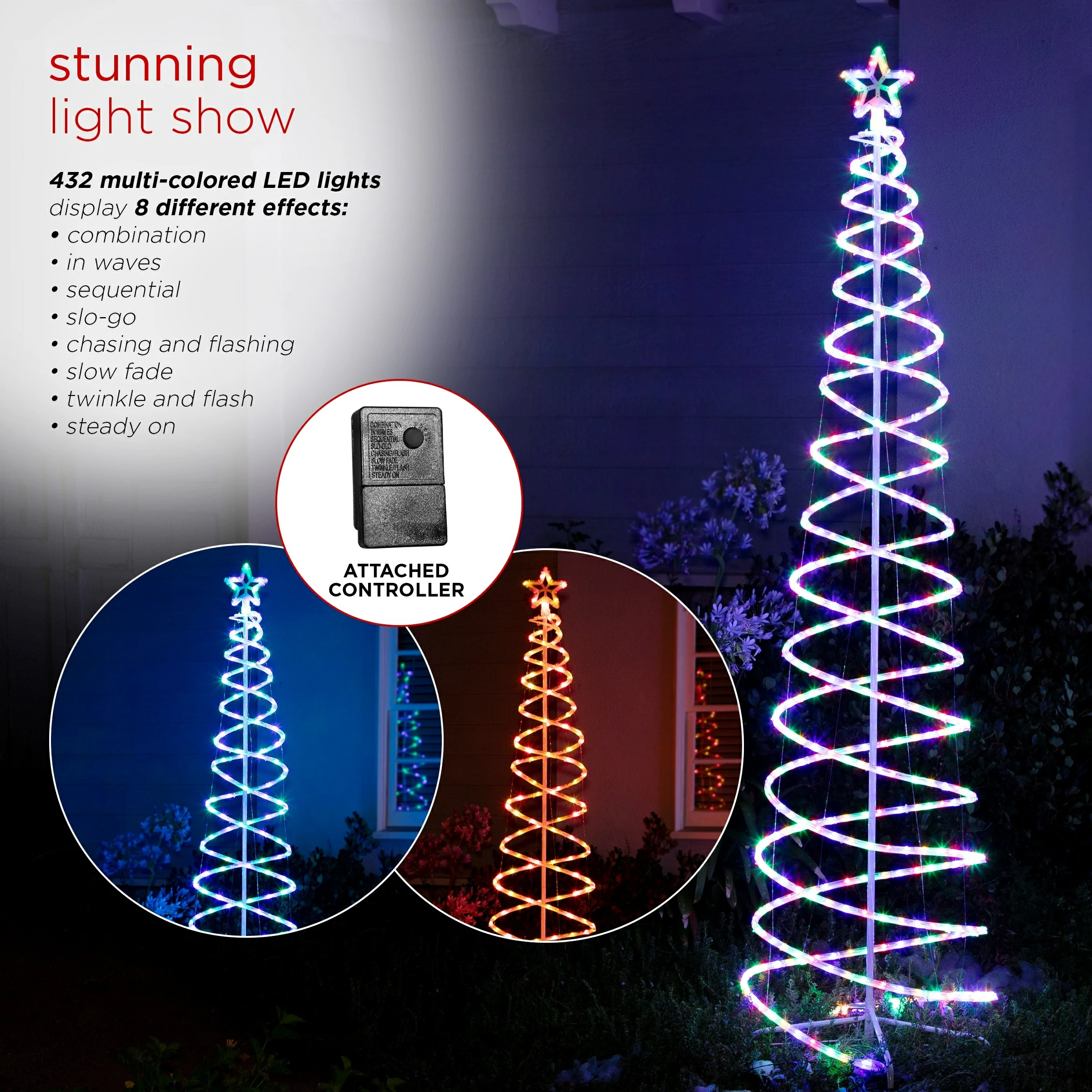 Cheapest π Alpine Corporation 82"H Indoor/Outdoor Artificial Spiral π Christmas Tree With Multi-Color LED Lights π₯ 7 Cheapest π Alpine Corporation 82"H Indoor/Outdoor Artificial Spiral π Christmas Tree With Multi-Color LED Lights π₯ - Image 5