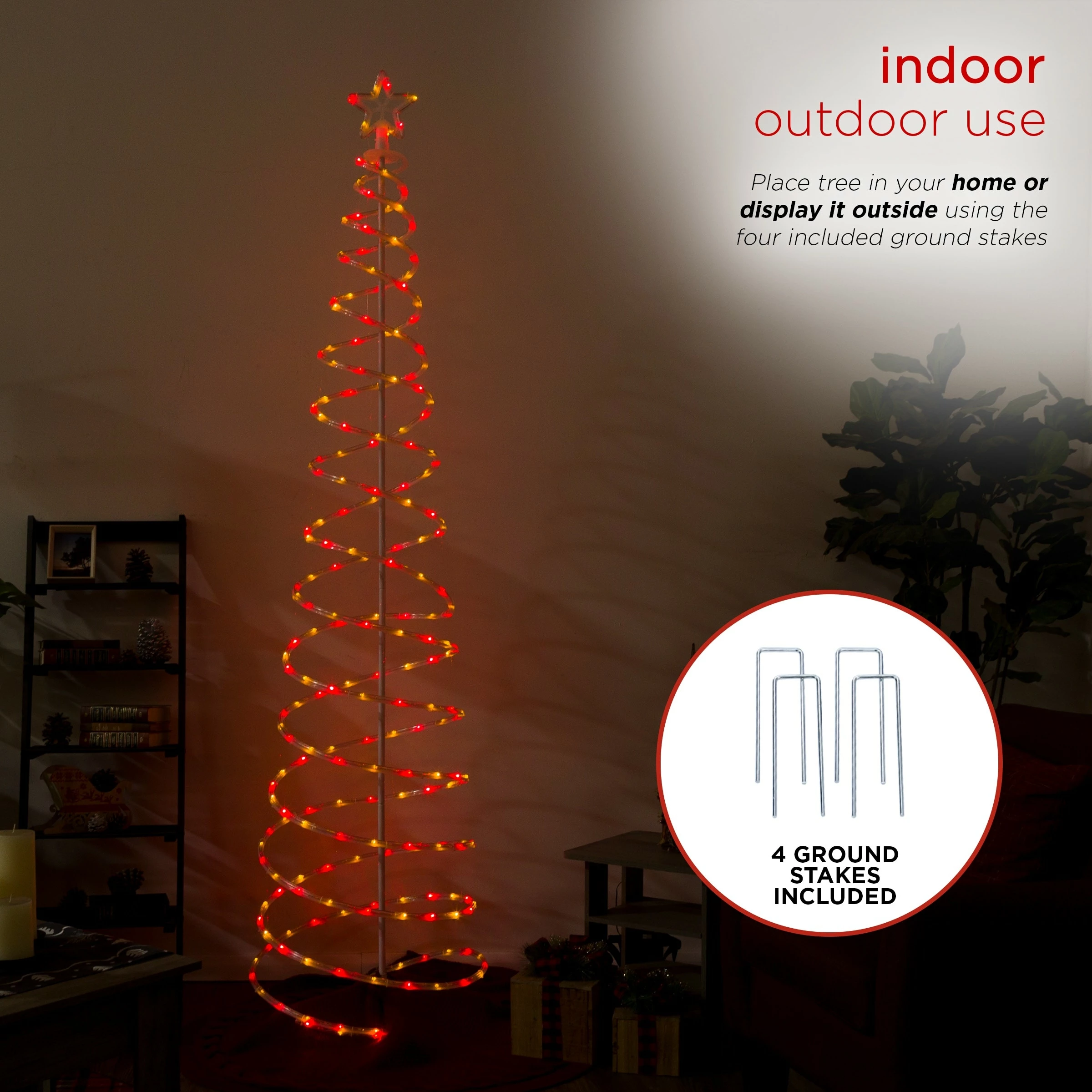 Cheapest π Alpine Corporation 82"H Indoor/Outdoor Artificial Spiral π Christmas Tree With Multi-Color LED Lights π₯ 8 Cheapest π Alpine Corporation 82"H Indoor/Outdoor Artificial Spiral π Christmas Tree With Multi-Color LED Lights π₯ - Image 6