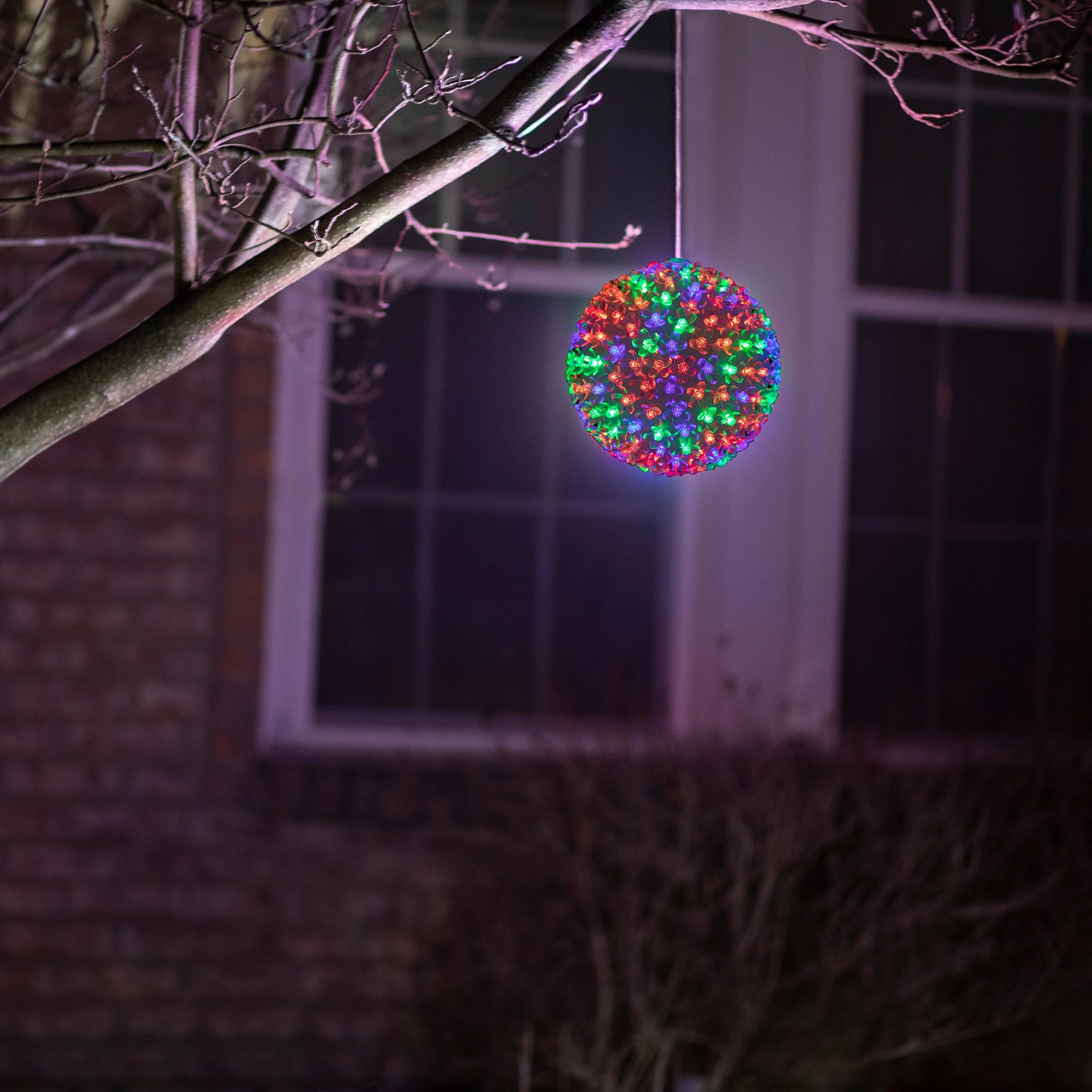 Buy β€οΈ Alpine Corporation 8"H Indoor/Outdoor π Christmas Flashing Sphere Hanging Ornament With LED Lights White π 14 Buy β€οΈ Alpine Corporation 8"H Indoor/Outdoor π Christmas Flashing Sphere Hanging Ornament With LED Lights White π - Image 12