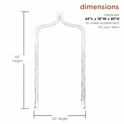 New ๐ Alpine Corporation 93"H Outdoor Vintage Metal Garden Walkway Arch, Gray ๐ฅ 18 New ๐ Alpine Corporation 93"H Outdoor Vintage Metal Garden Walkway Arch, Gray ๐ฅ -Alpine Corporation Sales Alpine Corporation 9322H Outdoor Vintage Metal Garden Walkway Arch2C Gray 2