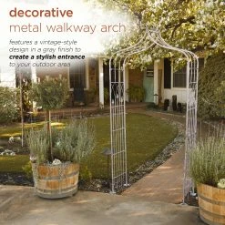 New ๐ Alpine Corporation 93"H Outdoor Vintage Metal Garden Walkway Arch, Gray ๐ฅ 19 New ๐ Alpine Corporation 93"H Outdoor Vintage Metal Garden Walkway Arch, Gray ๐ฅ -Alpine Corporation Sales Alpine Corporation 9322H Outdoor Vintage Metal Garden Walkway Arch2C Gray 3