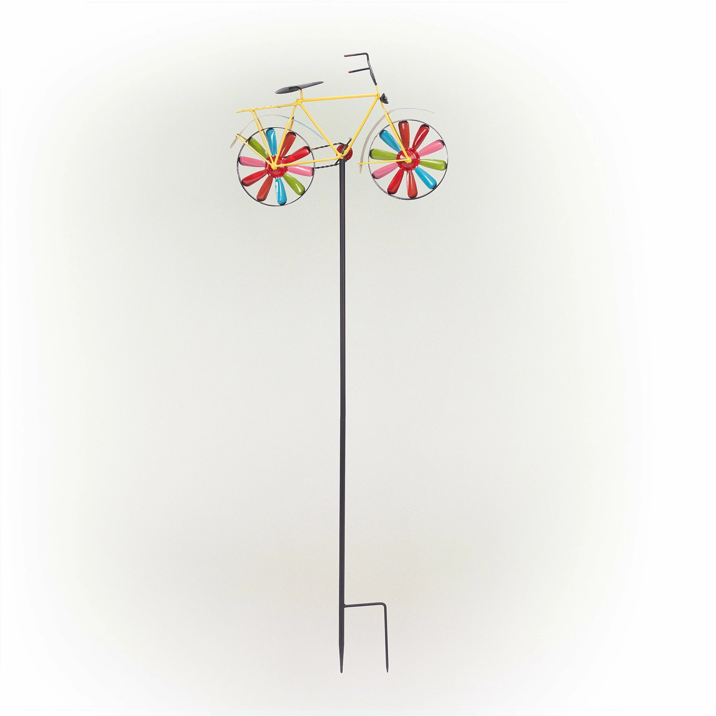 New ๐ Alpine Corporation 42" Tall Outdoor Metal Bicycle Wind Spinner Garden Stake Decoration, Multicolor ๐ 4 New ๐ Alpine Corporation 42" Tall Outdoor Metal Bicycle Wind Spinner Garden Stake Decoration, Multicolor ๐ - Image 2