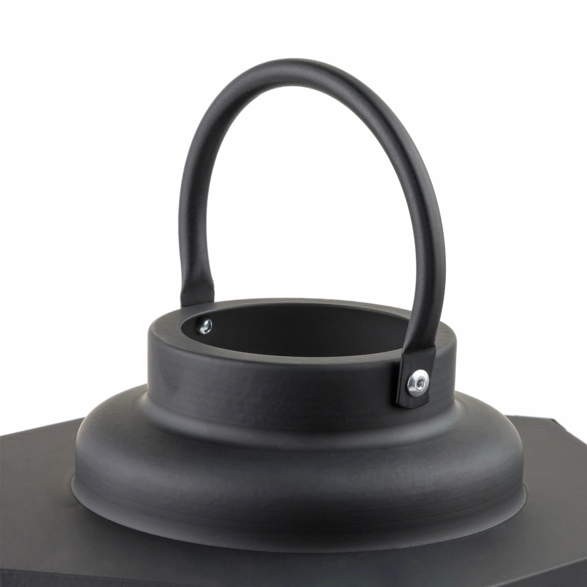 New π₯ Alpine Corporation 14" Tall Outdoor Hexagonal Battery-Operated Metal Lantern With LED Lights, Black β - Image 11