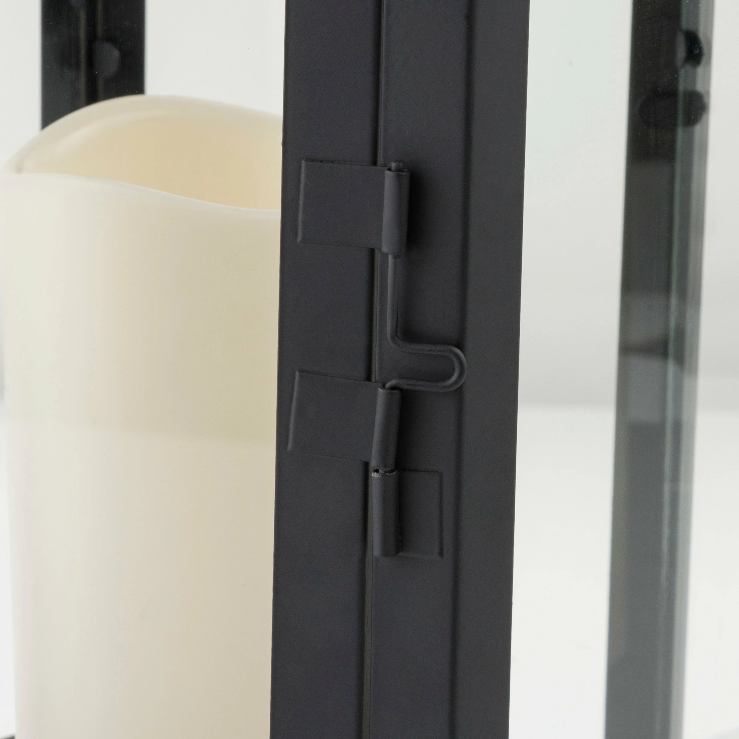 New π₯ Alpine Corporation 14" Tall Outdoor Hexagonal Battery-Operated Metal Lantern With LED Lights, Black β - Image 12