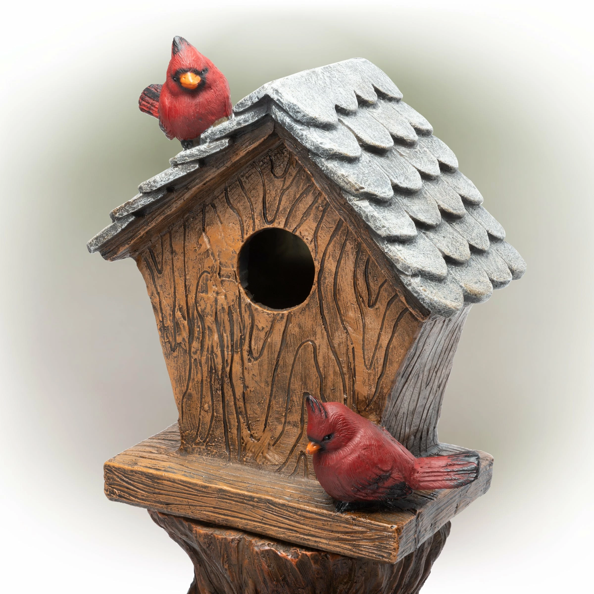 Top 10 π₯° Alpine Corporation 32" Tall Outdoor Cascading Barrel Water Fountain And Cardinal Birdhouse Yard Decoration π - Image 9