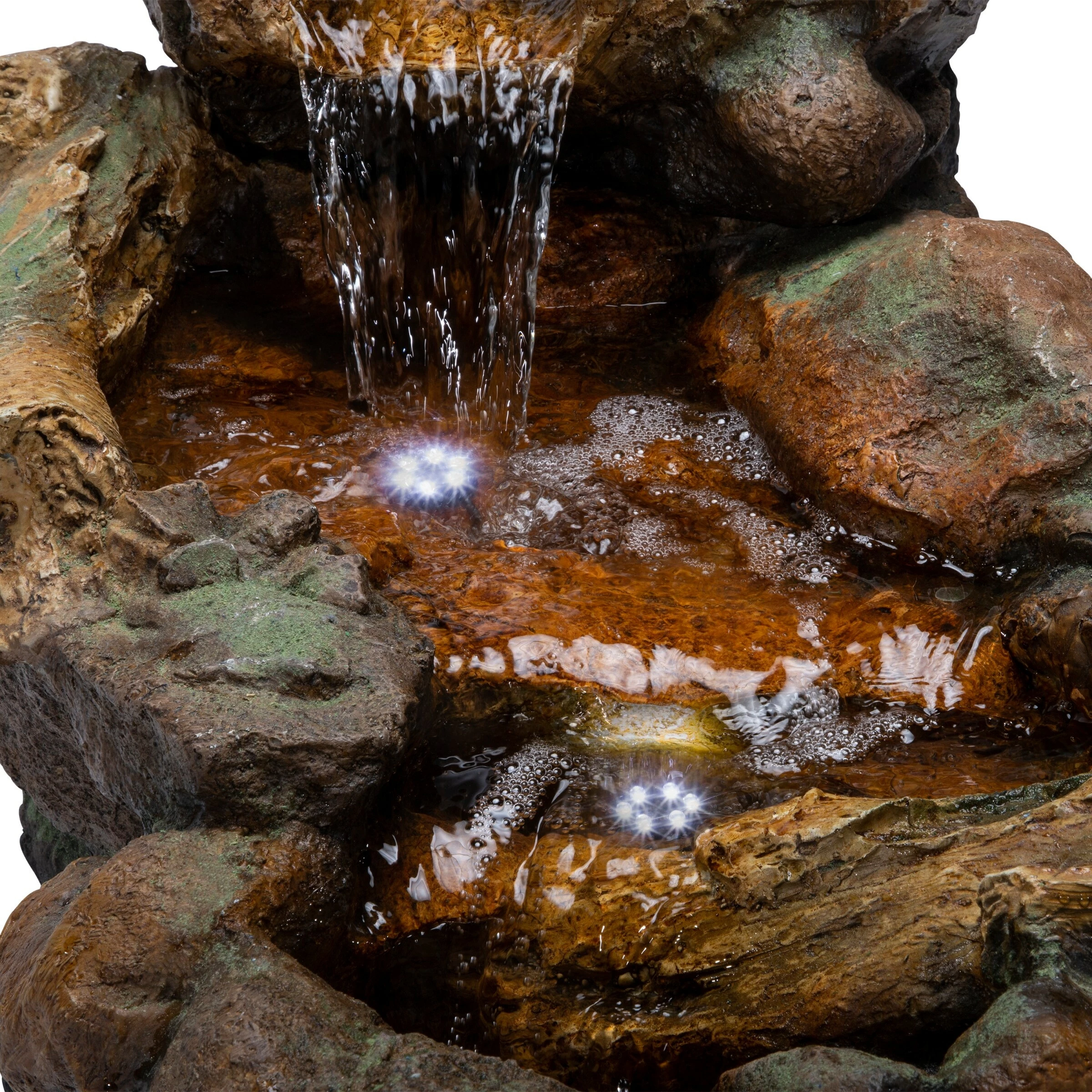 New π€© Alpine Corporation 41" Long Indoor/Outdoor Stone River Rock Fountain With LED Lights π - Image 11