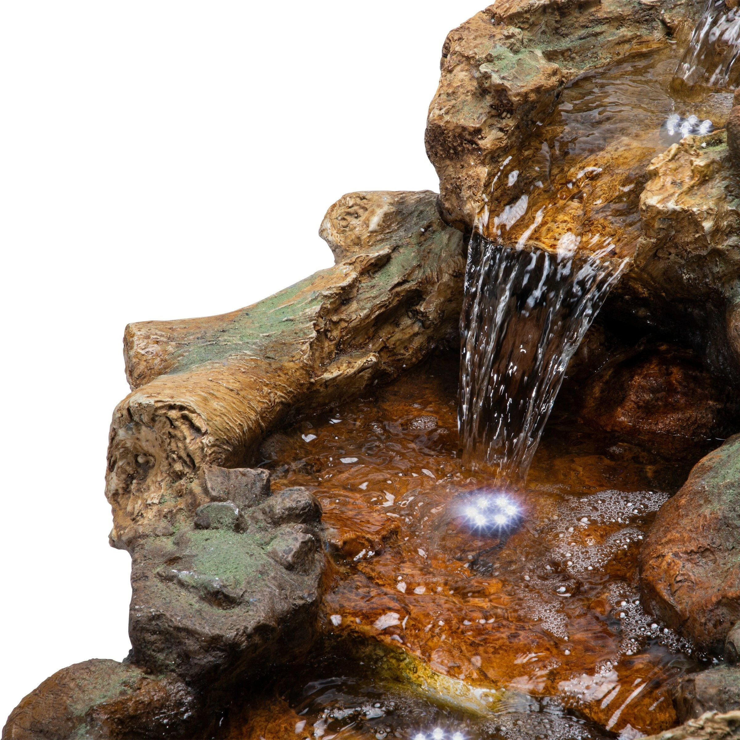 New π€© Alpine Corporation 41" Long Indoor/Outdoor Stone River Rock Fountain With LED Lights π - Image 12
