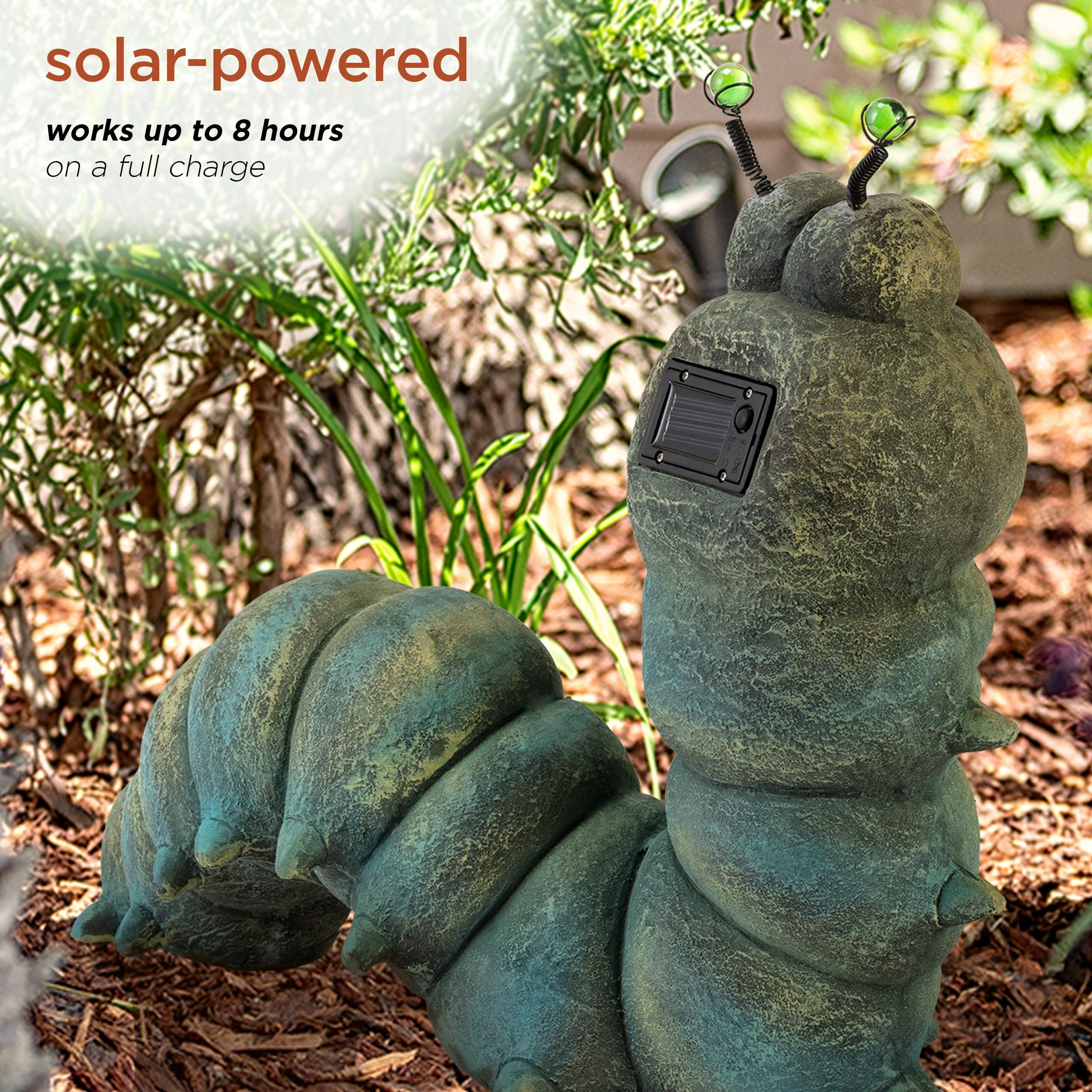 Outlet β€οΈ Alpine Corporation Outdoor Solar Powered Garden Animal Statue With LED Lights Blue π - Image 6