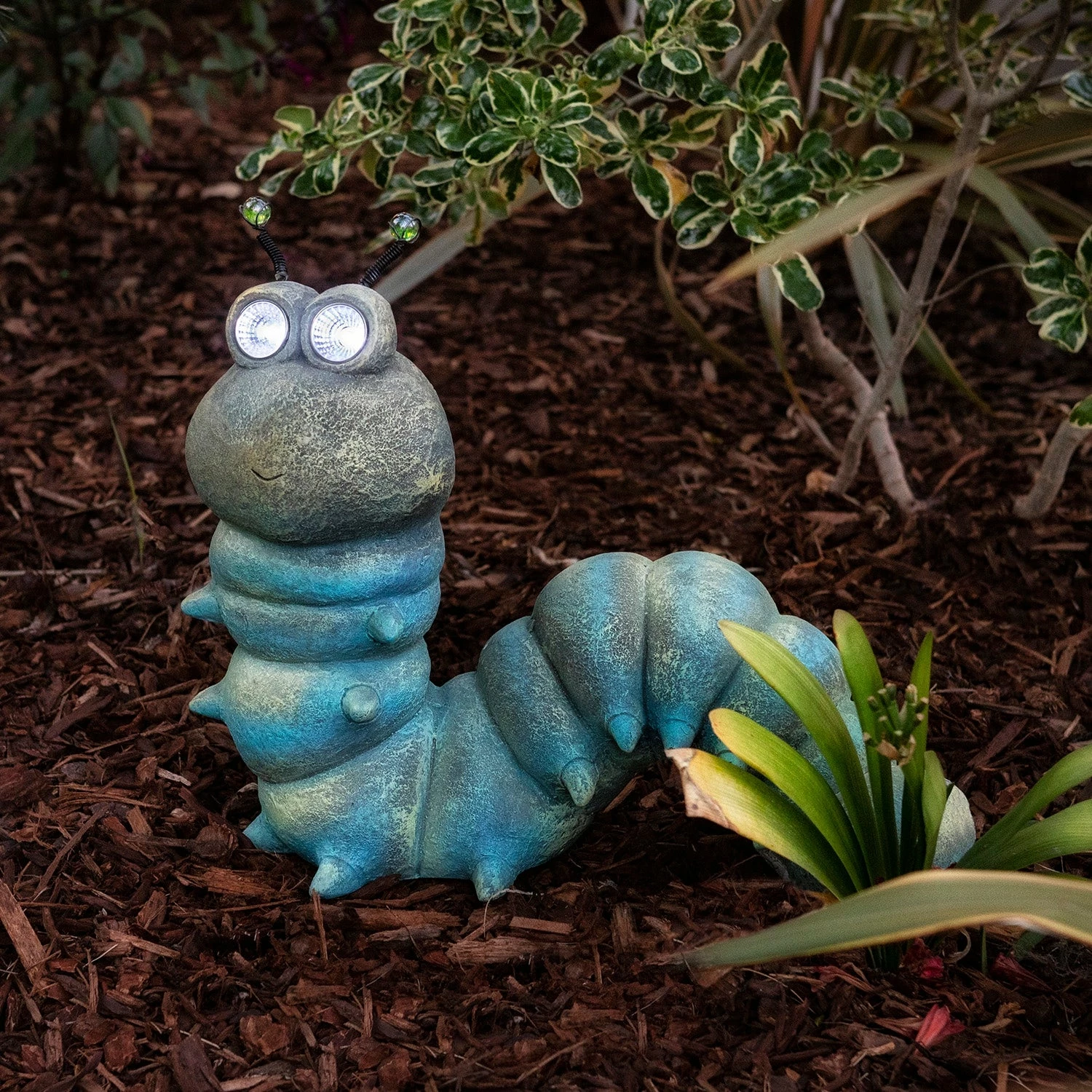 Outlet β€οΈ Alpine Corporation Outdoor Solar Powered Garden Animal Statue With LED Lights Blue π - Image 8