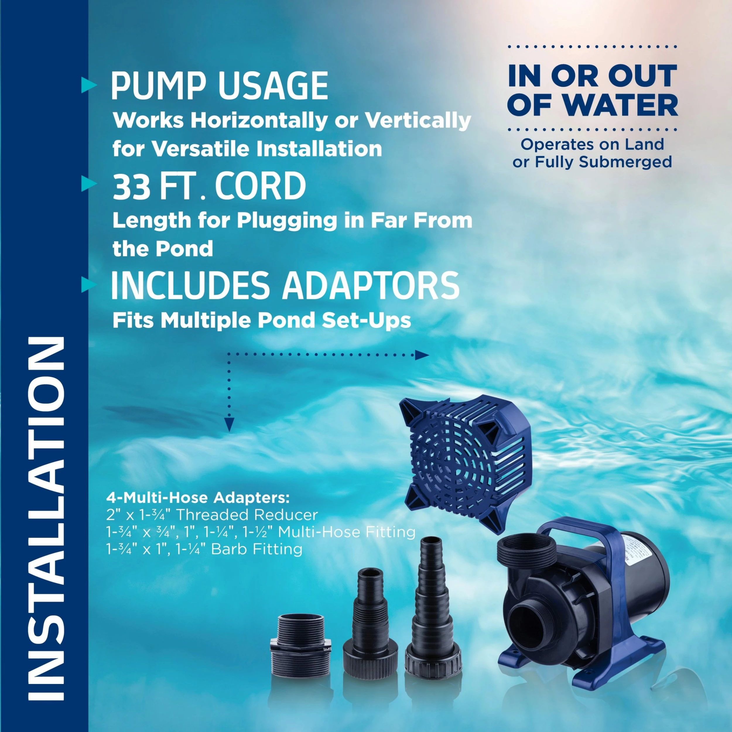 New π Alpine Corporation Cyclone Pump For Ponds, Fountains, Waterfalls, And Water Circulation β - Image 4