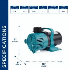 Cheapest ✔️ Alpine Corporation Energy-Saving Vortex Pump For Ponds, Fountains, Waterfalls, And Water Circulation ⭐ -Alpine Corporation Sales Alpine Corporation Energy Saving Vortex Pump for Ponds2C Fountains2C Waterfalls2C and Water Circulation 4