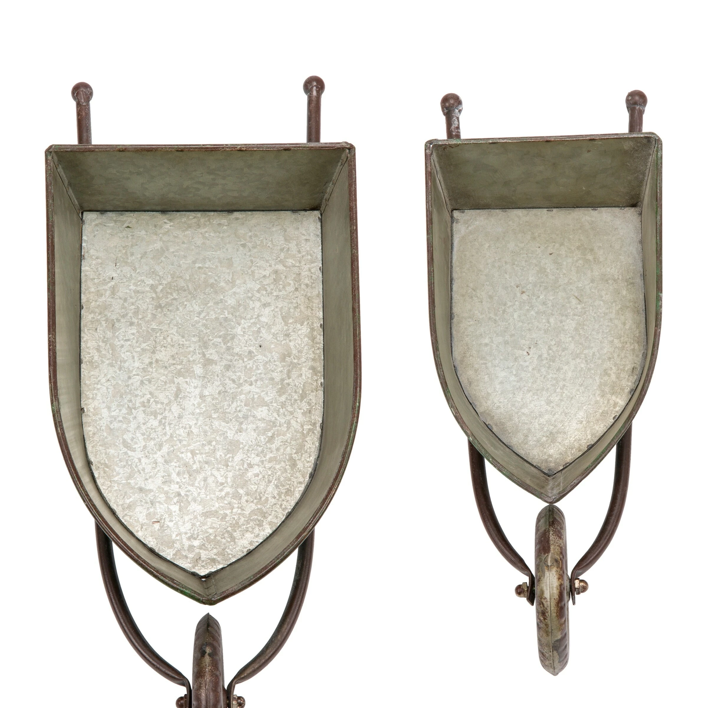Hot Sale π€© Alpine Corporation Pack Of 2 Indoor/Outdoor Rustic Wheelbarrow Planter Decorations, Green π 12 Hot Sale π€© Alpine Corporation Pack Of 2 Indoor/Outdoor Rustic Wheelbarrow Planter Decorations, Green π - Image 10