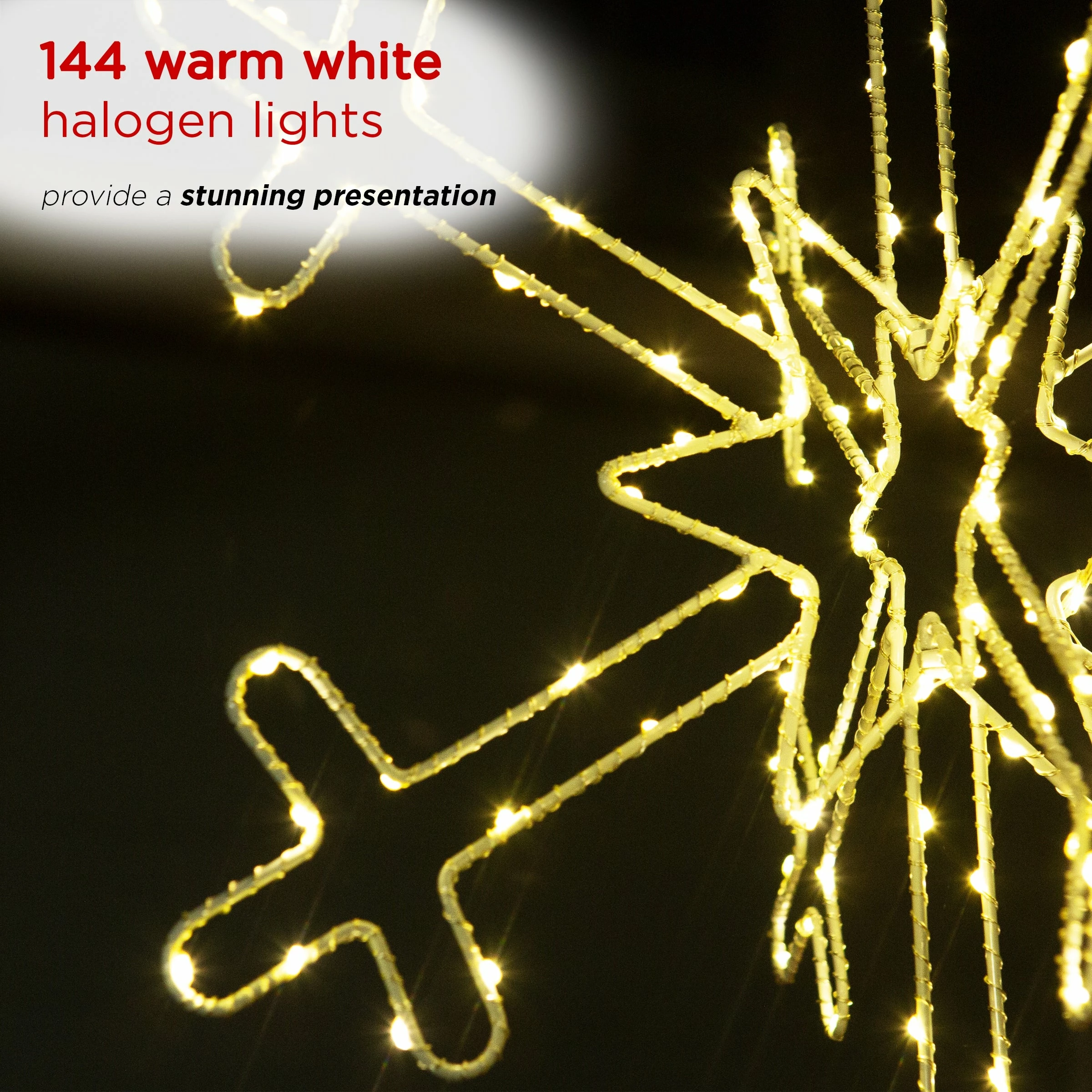 Cheapest 🥰 Alpine Corporation Hanging Snowflake 🎅 Christmas Décor With LED Lights ✔️ - Image 5