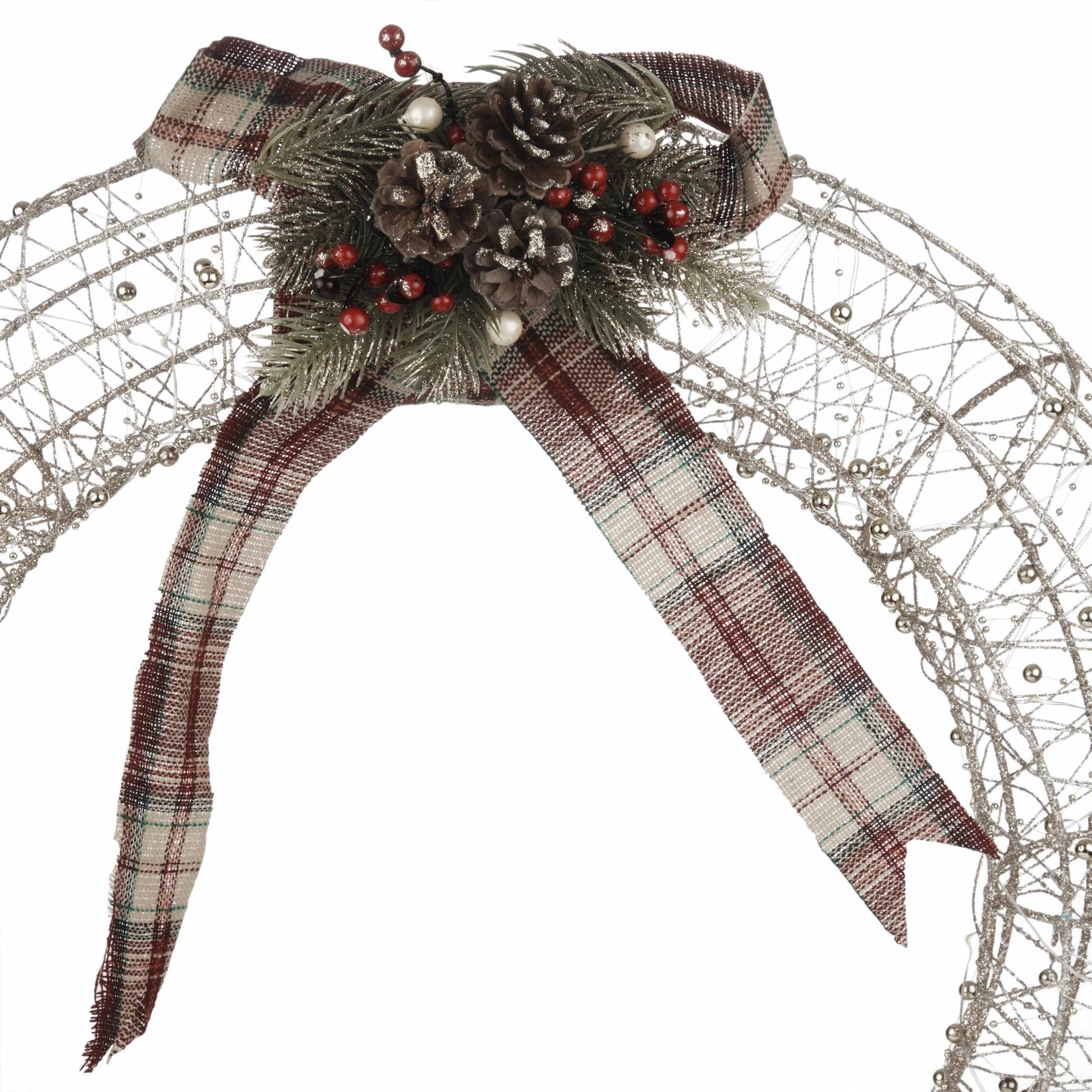 Best Sale π Alpine Corporation Hanging Wreath Decoration With LED Lights, Gold βοΈ - Image 11