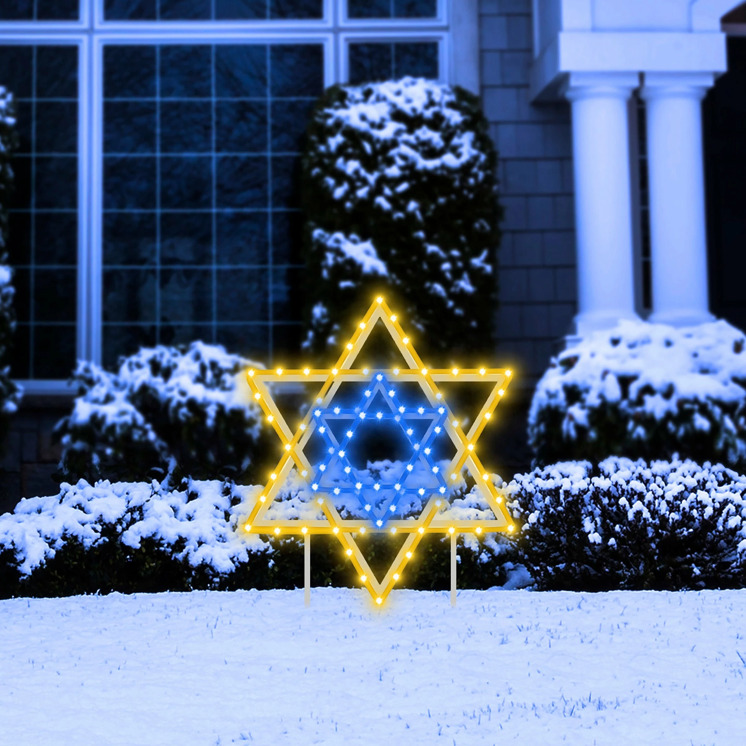 Wholesale π Alpine Corporation Hanukkah Decoration With Blue And White LED Lights π - Image 13