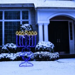 Wholesale 😀 Alpine Corporation Hanukkah Decoration With Blue And White LED Lights 👏