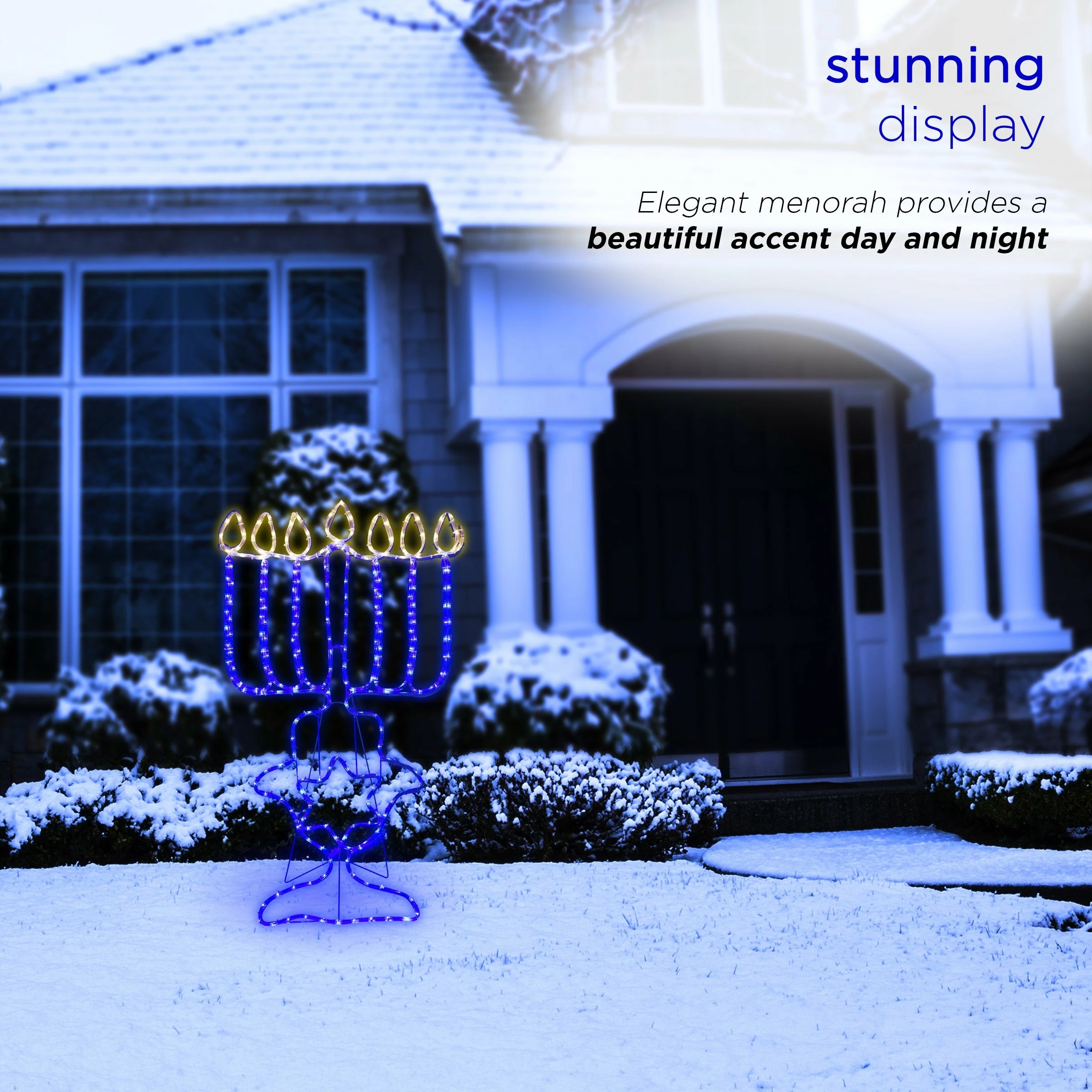 Wholesale π Alpine Corporation Hanukkah Decoration With Blue And White LED Lights π - Image 5