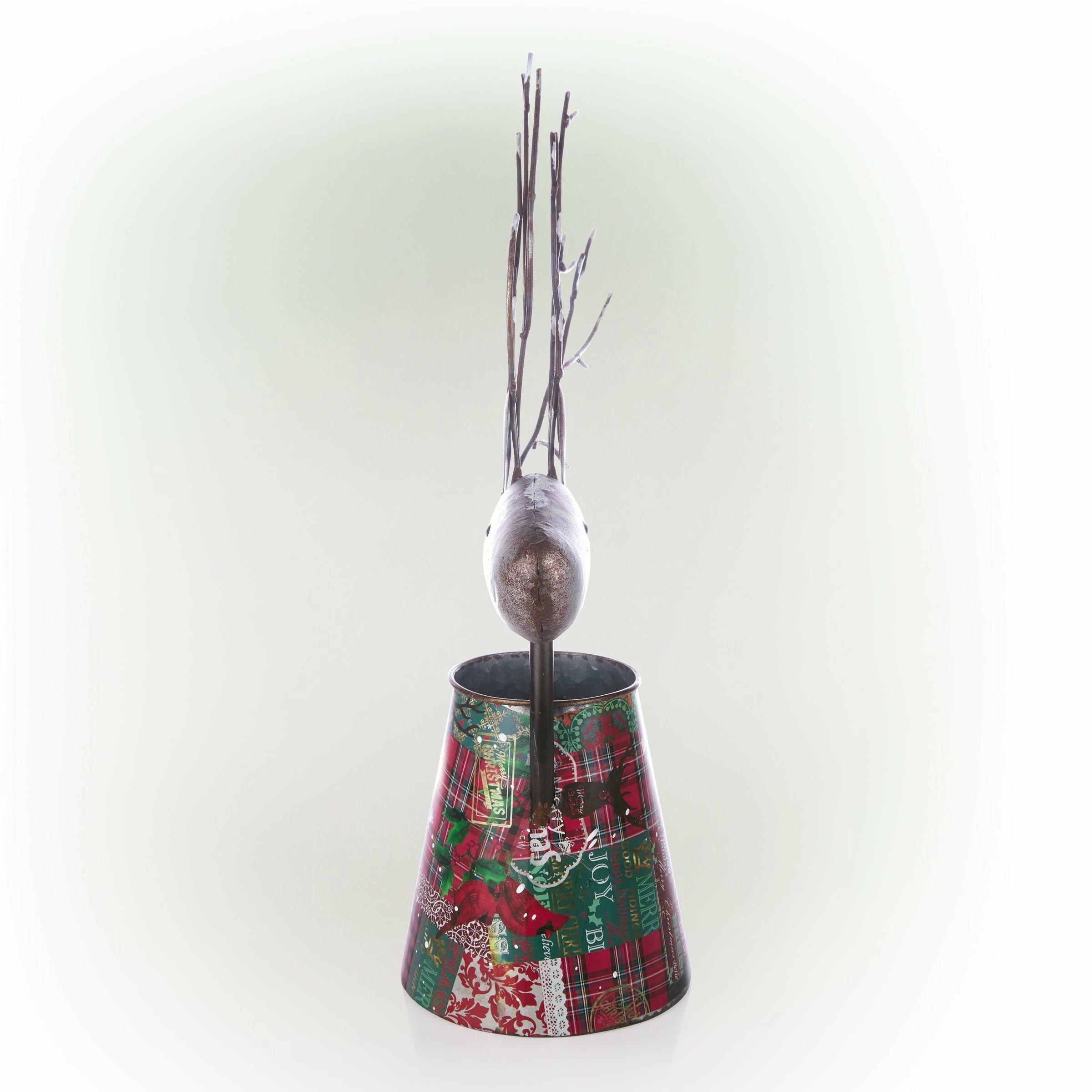 Best deal π Alpine Corporation Holiday Decor Detailed Metal Holiday Reindeer Planter π - Image 11