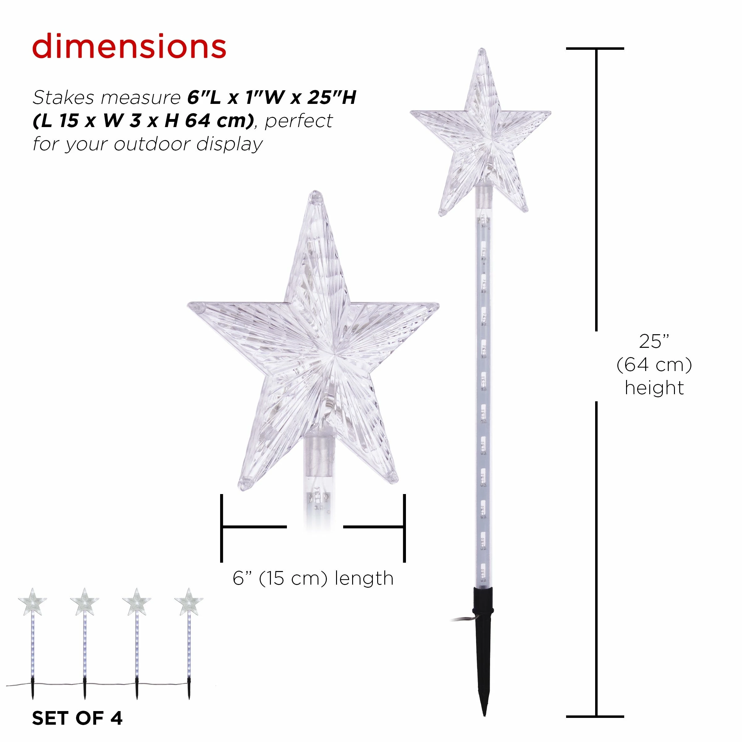 Flash Sale 🤩 Alpine Corporation Holiday Décor Garden Stake With LED Lights, Multi-Pack 🎁 - Image 3