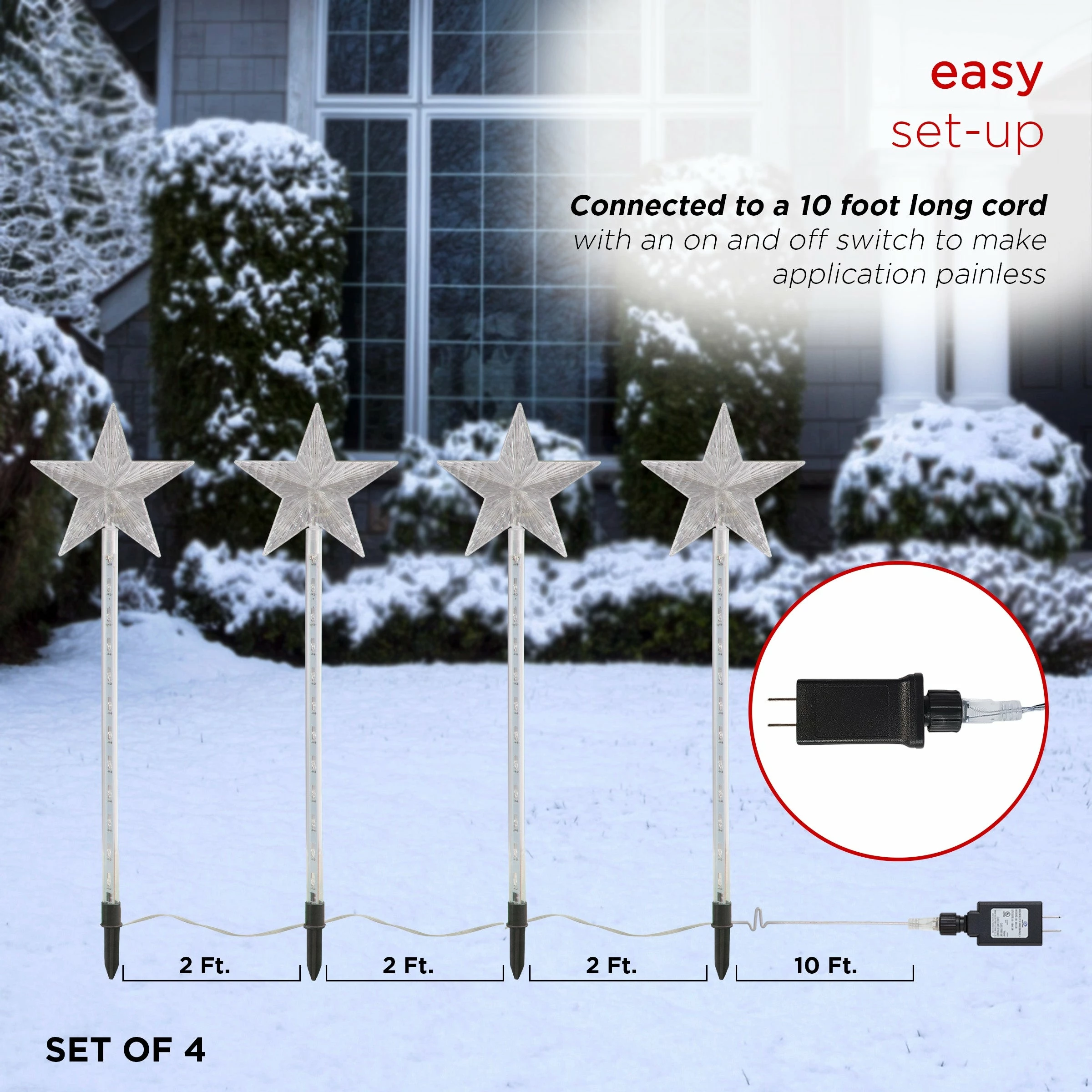 Flash Sale 🤩 Alpine Corporation Holiday Décor Garden Stake With LED Lights, Multi-Pack 🎁 - Image 7