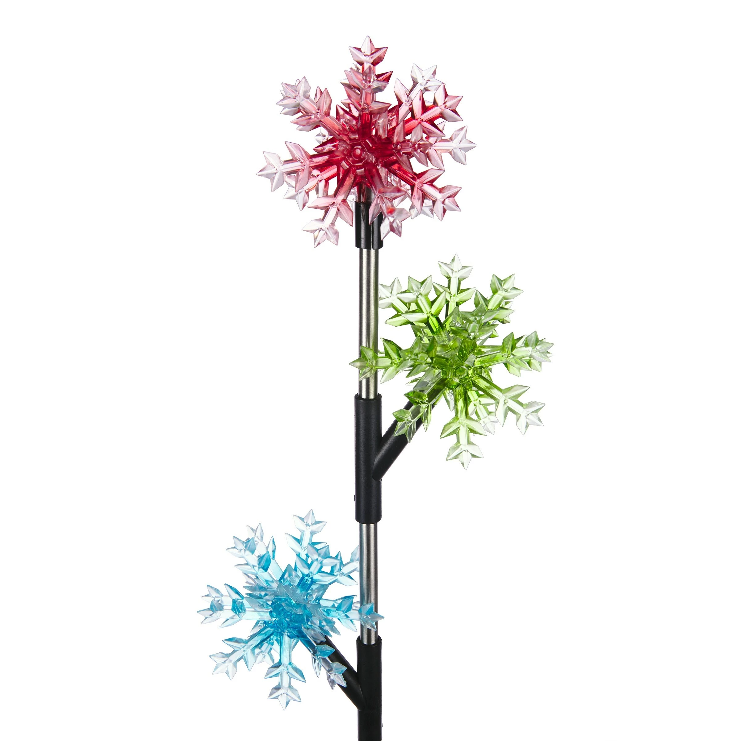 Top 10 β Alpine Corporation Holiday Decor Acrylic 3-Tier Snowflake Stakes With Solar Powered LED Lights, 2-Pack π - Image 8