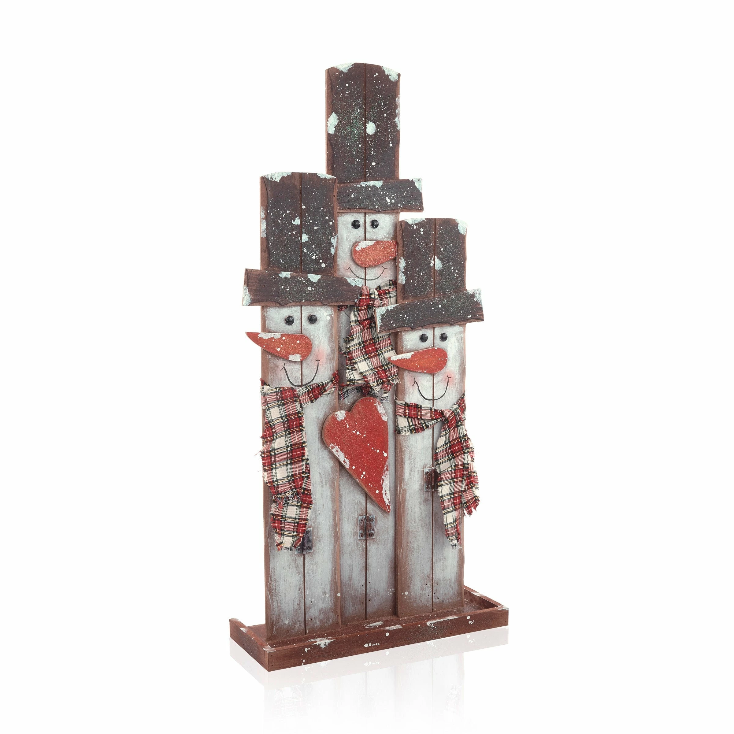 Coupon π Alpine Corporation Holiday Decor Wooden Snowmen Trio With Scarves Statue π - Image 10
