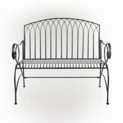 Cheap ❤️ Alpine Corporation Indoor/Outdoor 2-Person Metal Garden Bench Black ✔️ -Alpine Corporation Sales Alpine Corporation Indoor Outdoor 2 Person Metal Garden Bench 12