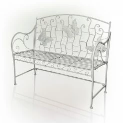 Cheap ❤️ Alpine Corporation Indoor/Outdoor 2-Person Metal Garden Bench Black ✔️ -Alpine Corporation Sales Alpine Corporation Indoor Outdoor 2 Person Metal Garden Bench 2